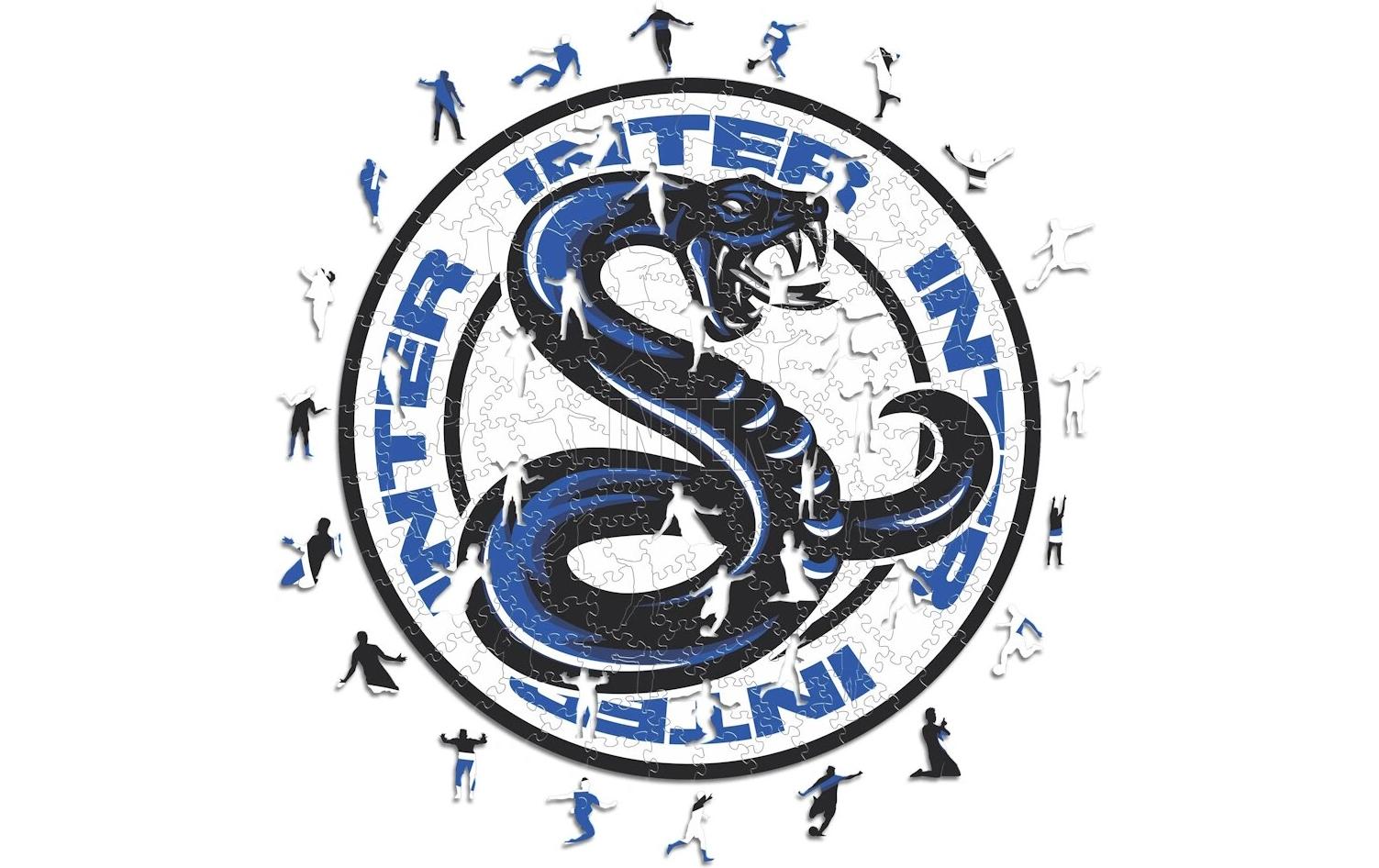 FC Inter Mailand - Logo mit Schlange Holz Puzzle Grösse M (270 Teile)