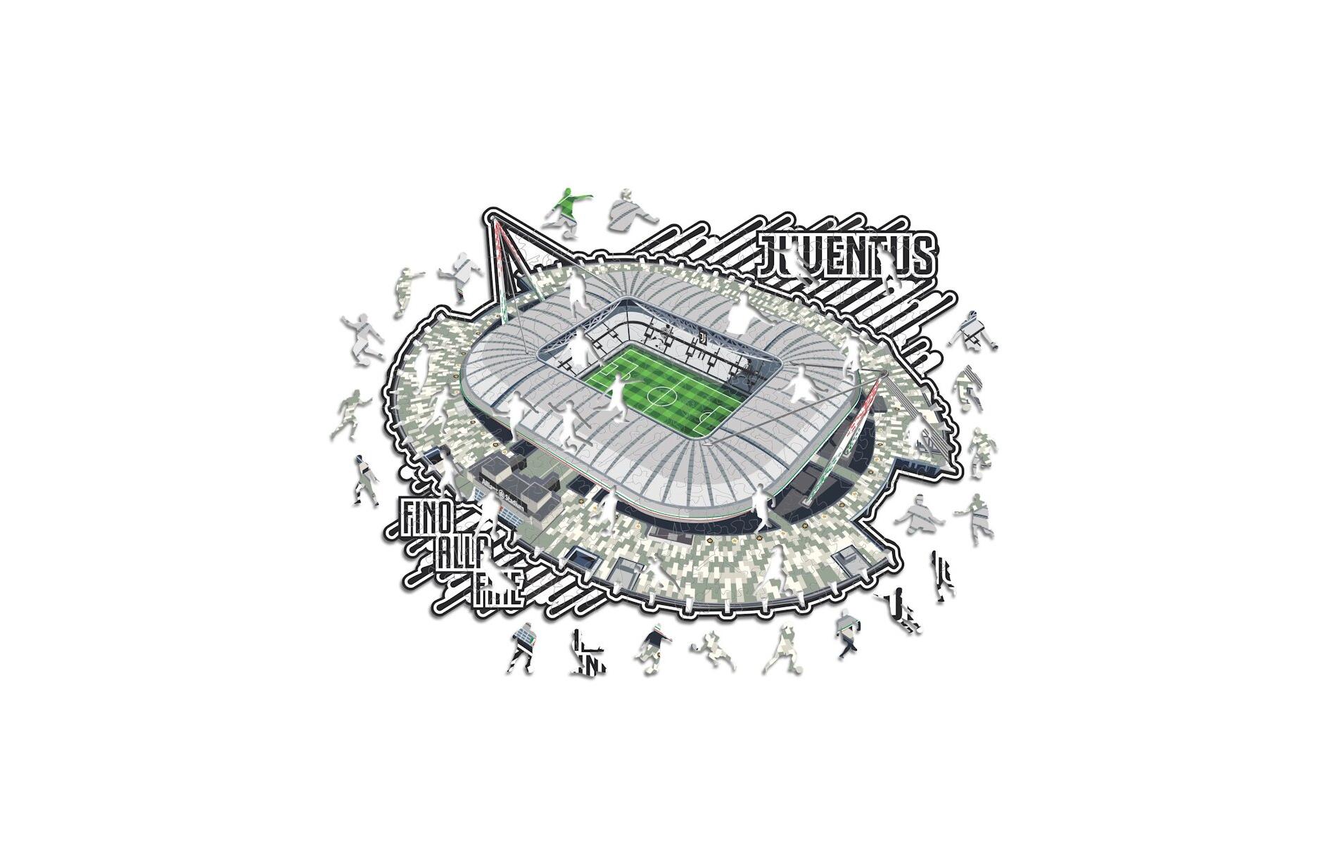 Juventus FC - Allianz Stadium Holz Puzzle Grösse M (270 Teile)