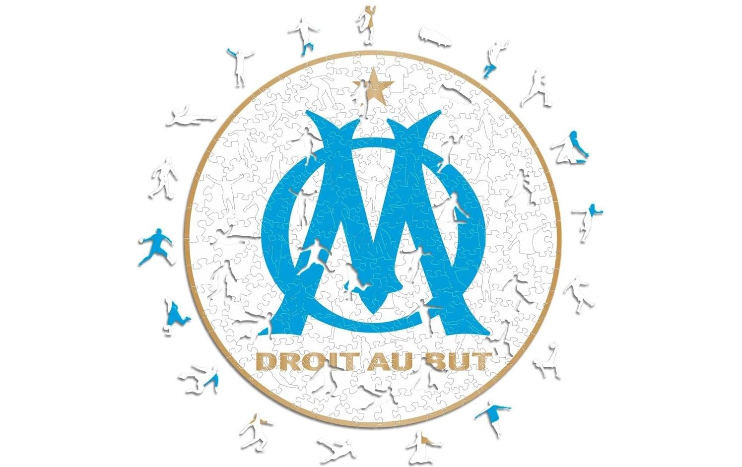 Olympique Marseille - Logo Holz Puzzle Grösse M (270 Teile)