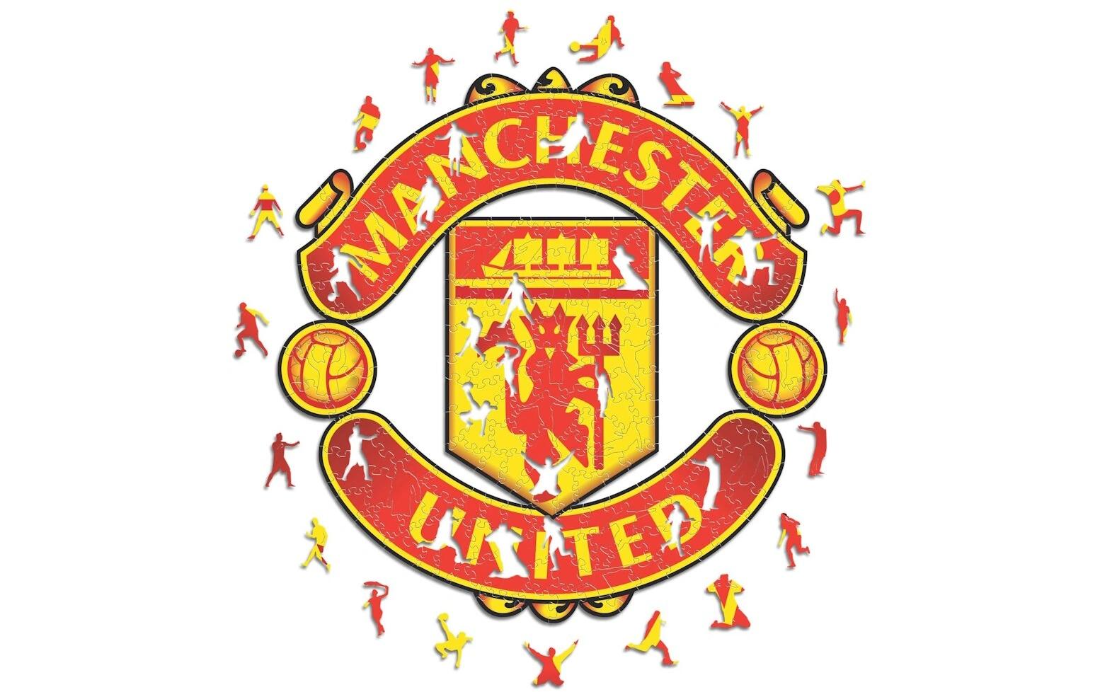 FC Manchester United -  Logo Holz Puzzle Grösse M (270 Teile)