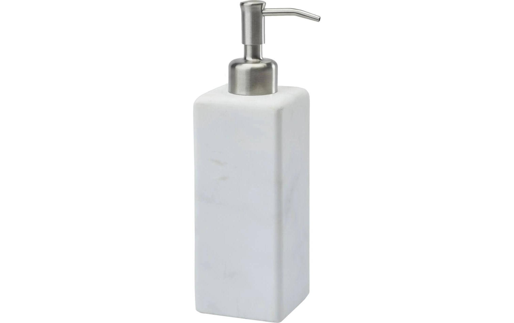 Aquanova Seifenspender Hammam, Naturstein 6x6x20.5 cm, Metall, Naturstein