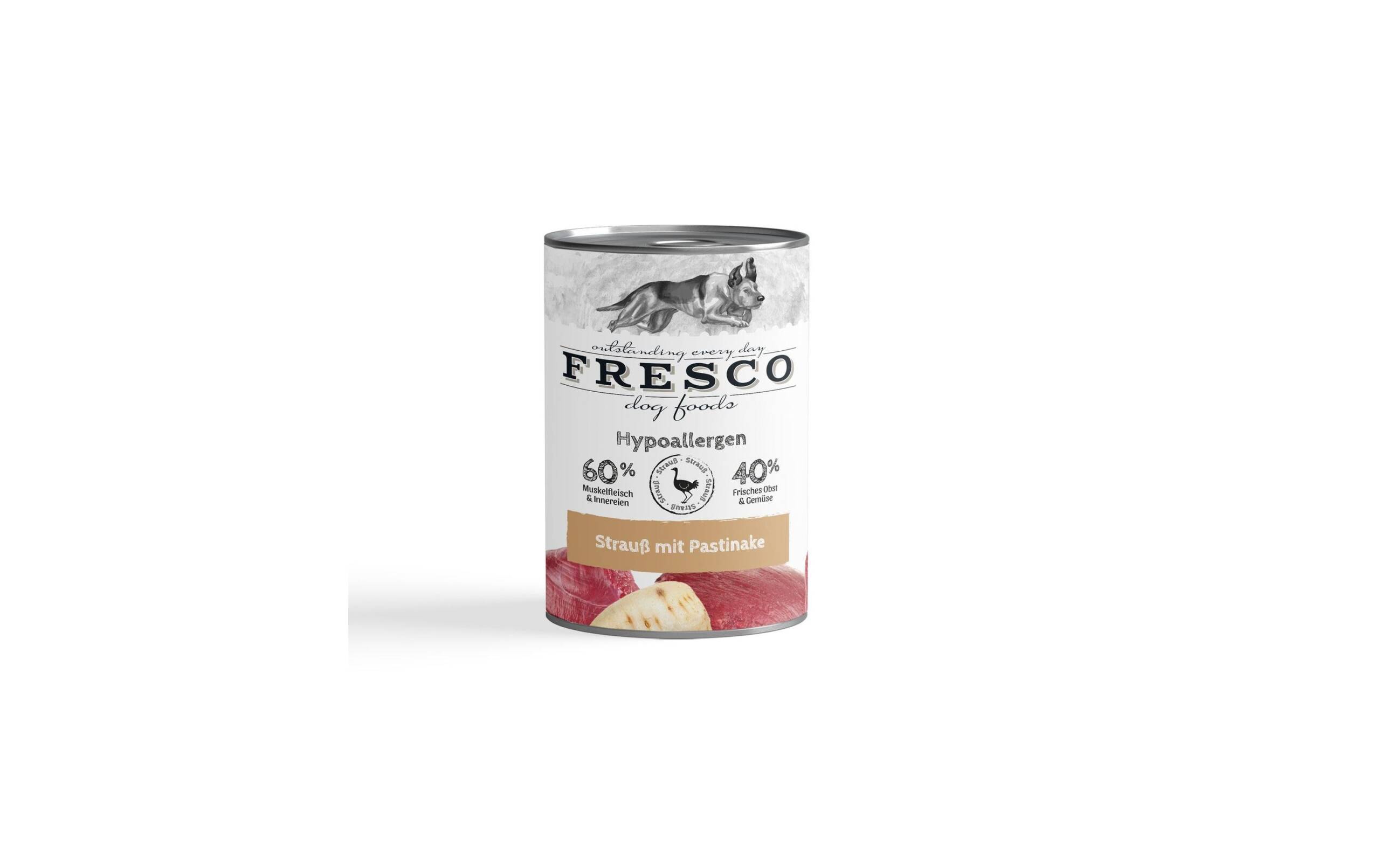 Fresco Nassfutter Hypoallergen Strauss 400g – Bild 2