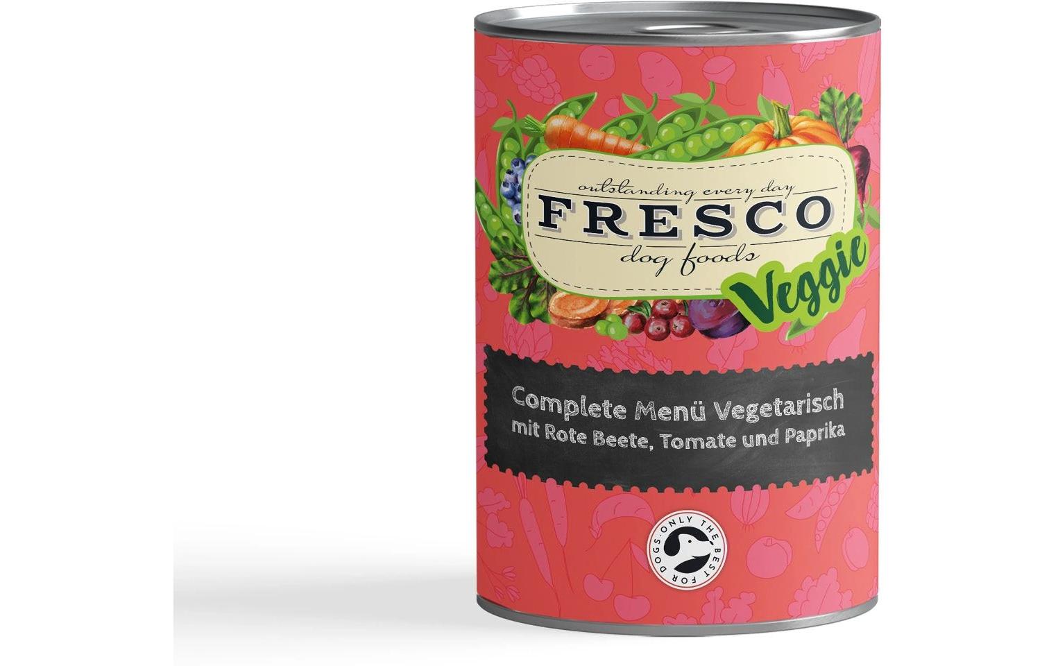 Fresco Nassfutter Complete Plus Vegetarisch Rote Beete, Tomate, Paprika 400g