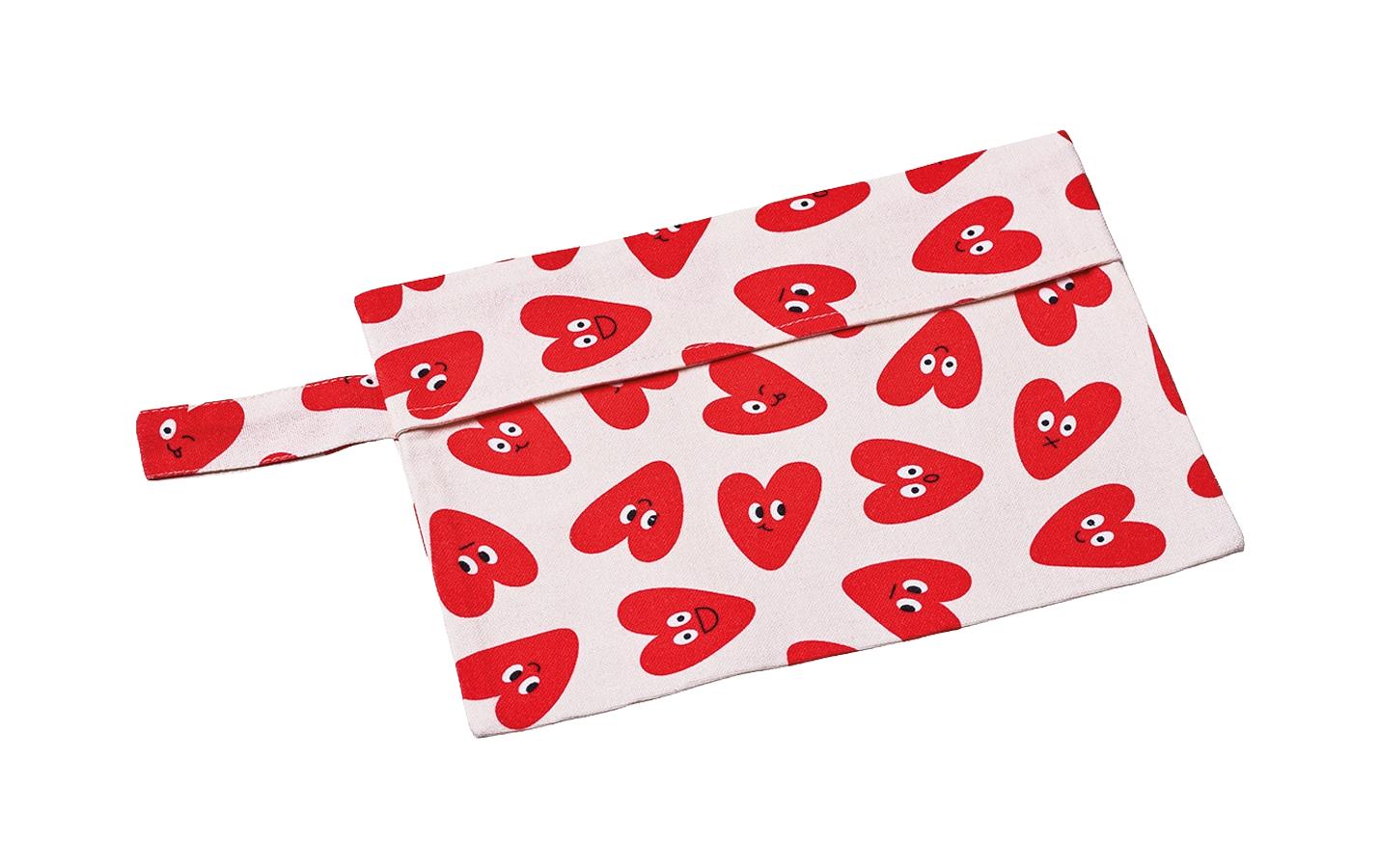 ChicMic Summer Beutel - XOXO 25x18cm, 100% Bio Baumwolle