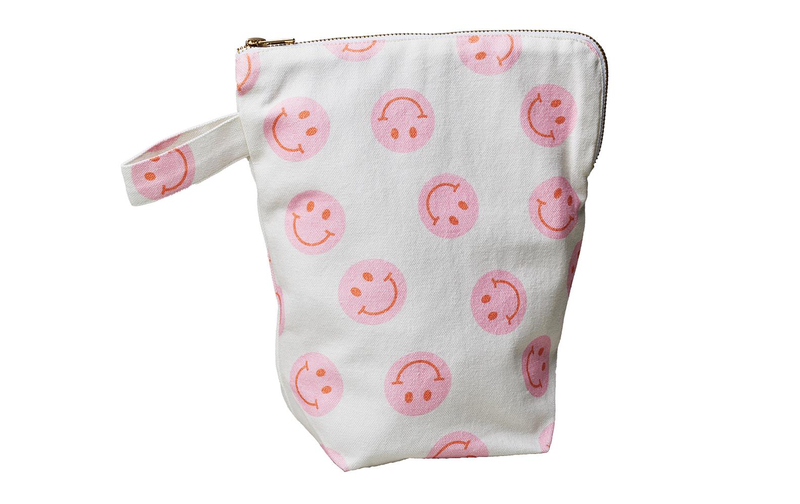 ChicMic Cotton Beutel-Smilies 22.5x26.5x10cm, 100% Bio Baumwolle