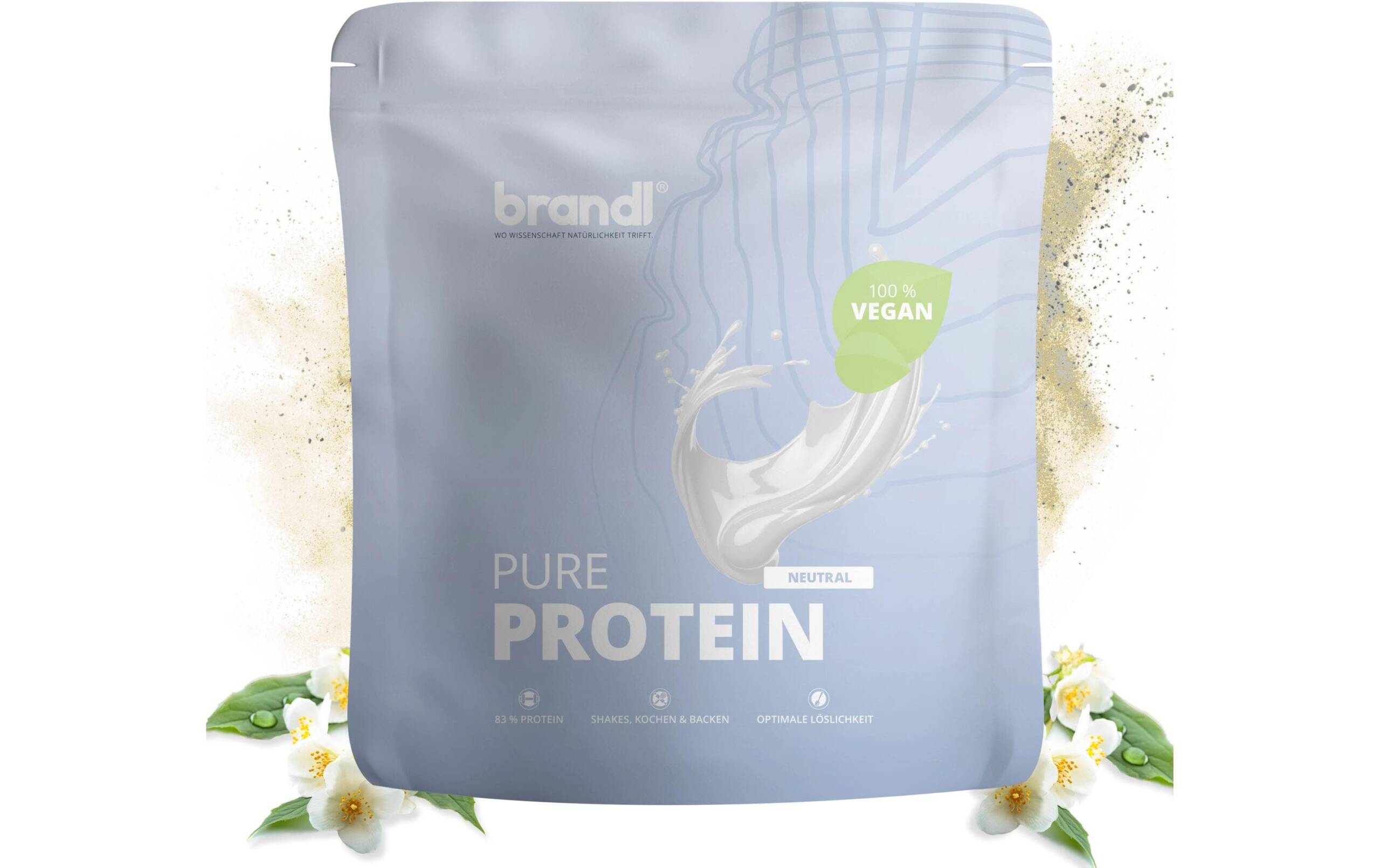 Brandl Pure Protein Neutral vegan Beutel: 1000g