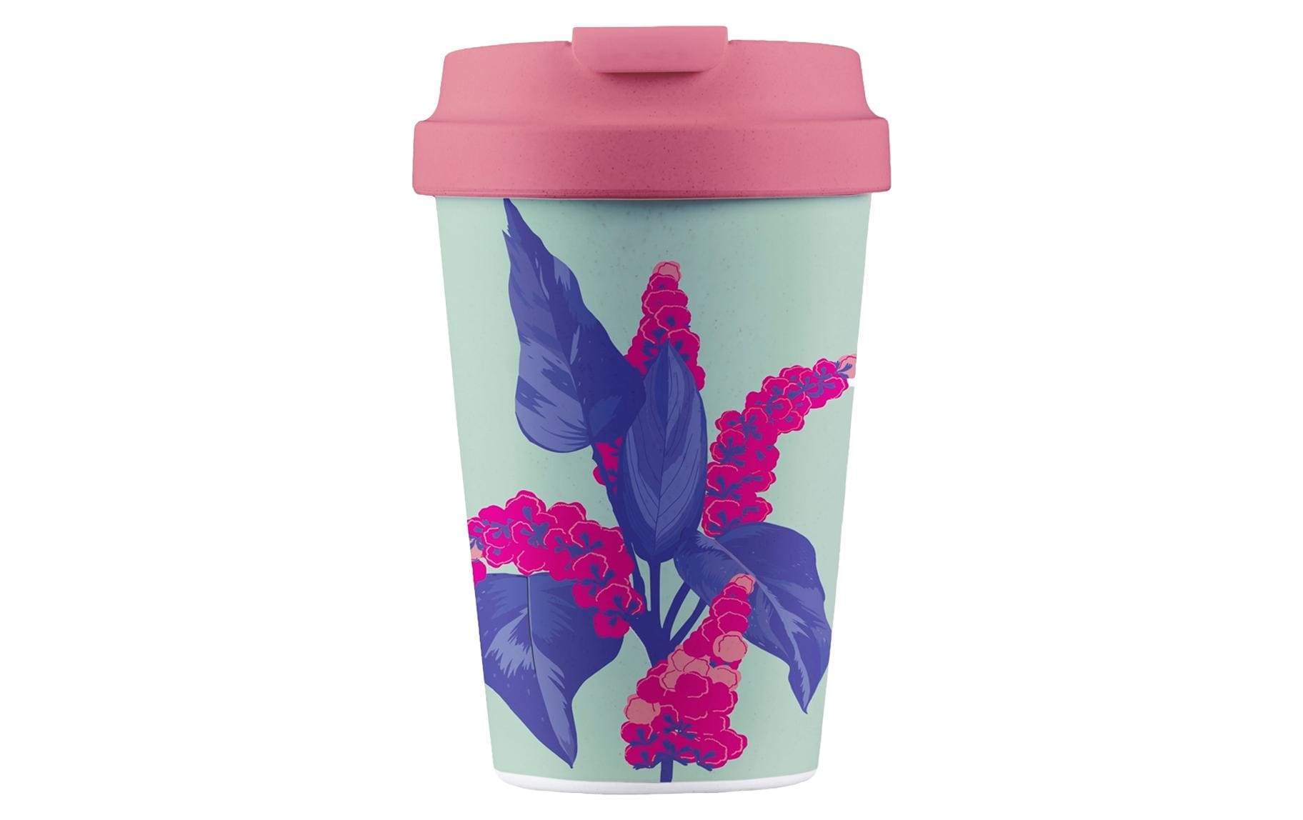 bioloco Kaffeebecher Easy Cup-Hyacinth 350ml, wiederverschliessbarer Deckel