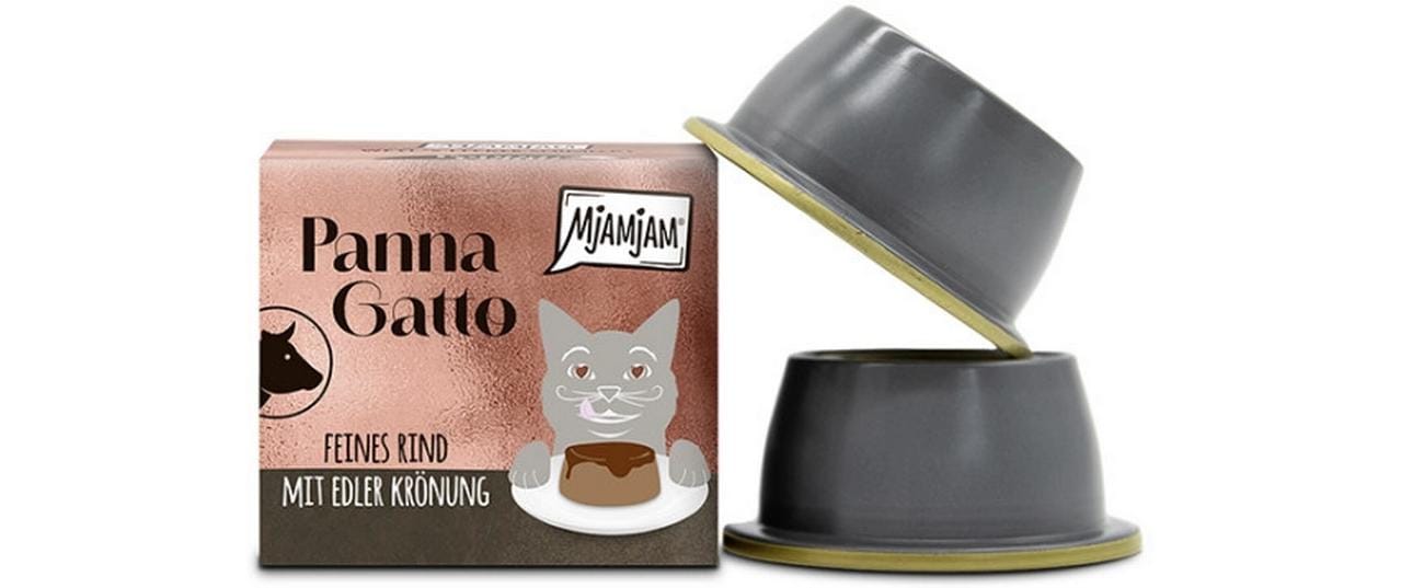 Mjamjam Cat Panna Gatto Rind 2x80g – Bild 2