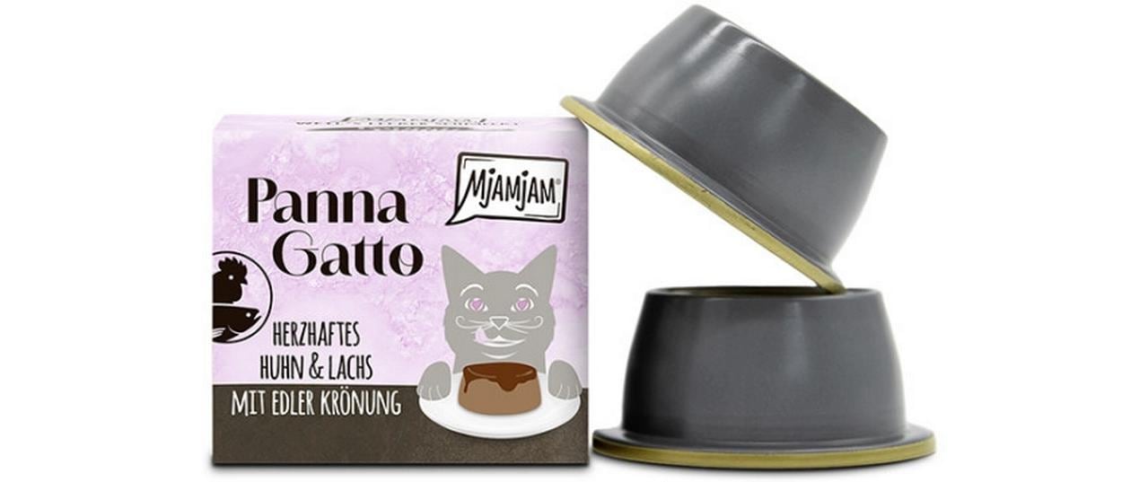 Mjamjam Cat Panna Gatto Huhn&Lachs 2x80g