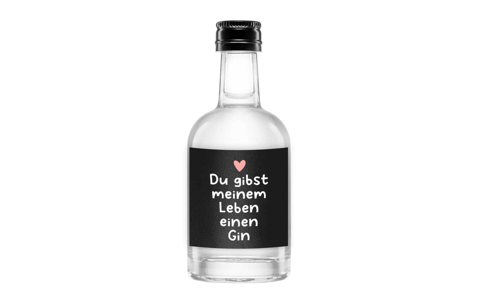 Grafik Werkstatt Gin 50ml Du gibst meinem Leben einen Gin