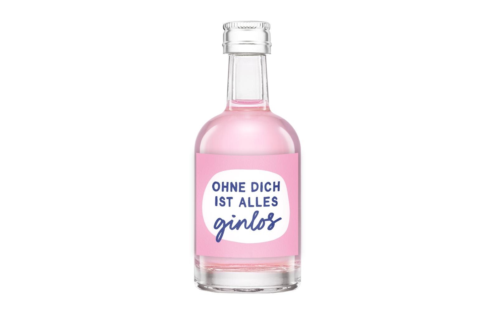 Grafik Werkstatt Gin 50ml Ohne dich ist alles ginlos