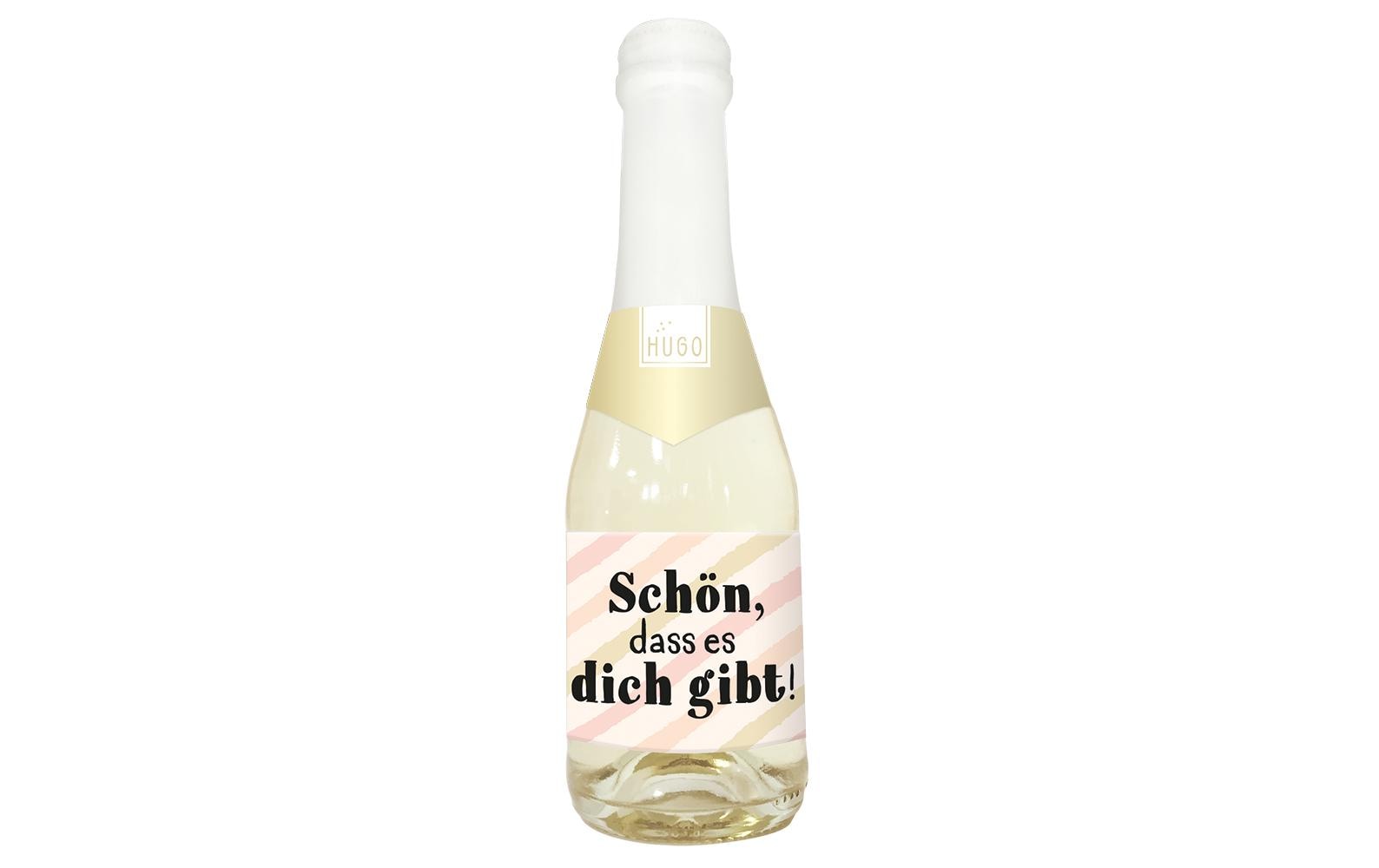 Grafik Werkstatt Hugo-Flasche 0.2l Schön, dass es dich gibt!
