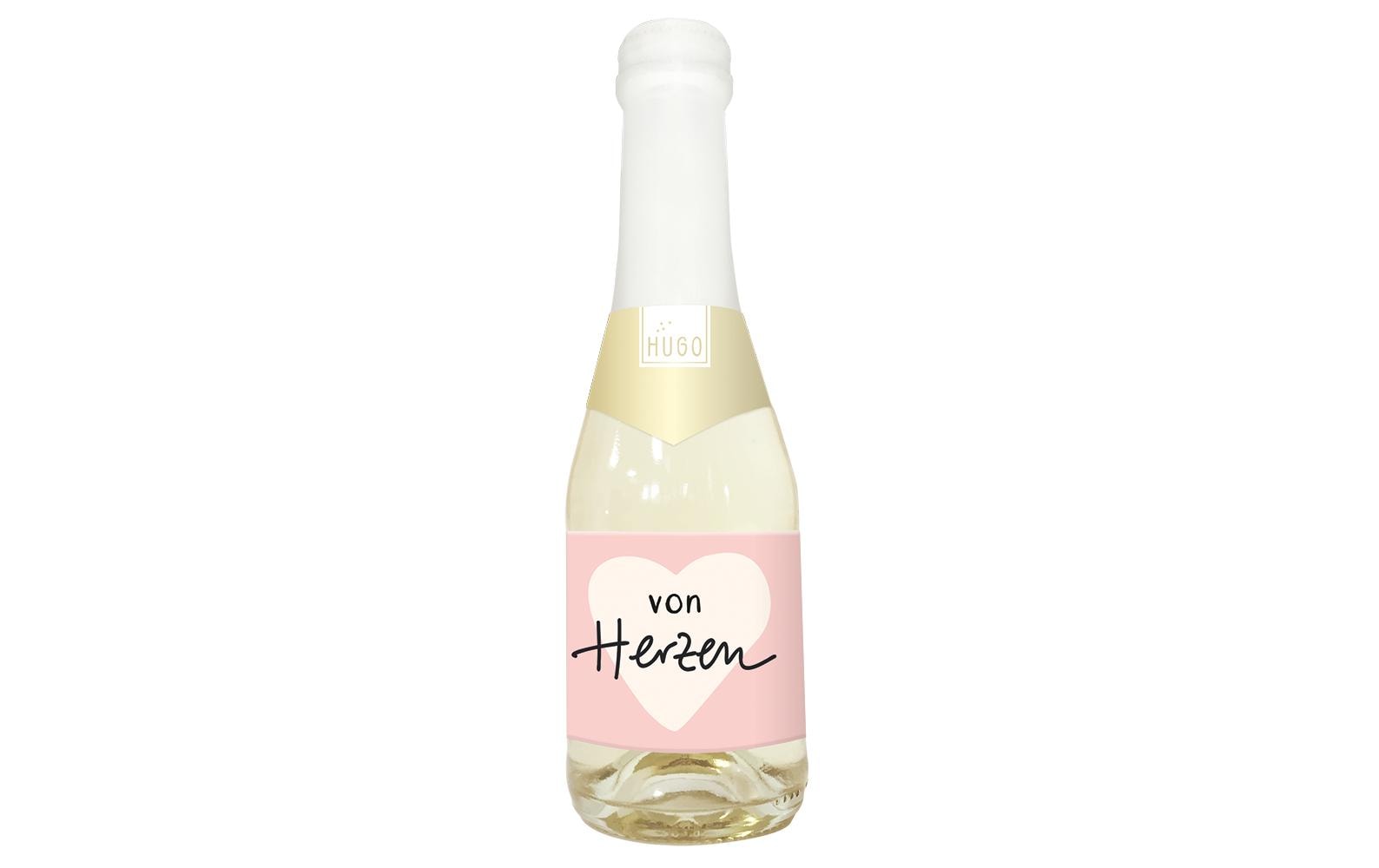 Grafik Werkstatt Hugo-Flasche 0.2l von Herzen