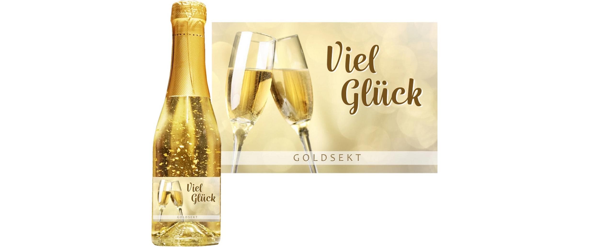 Trendcompany Sekt Viel Glück, 2dl