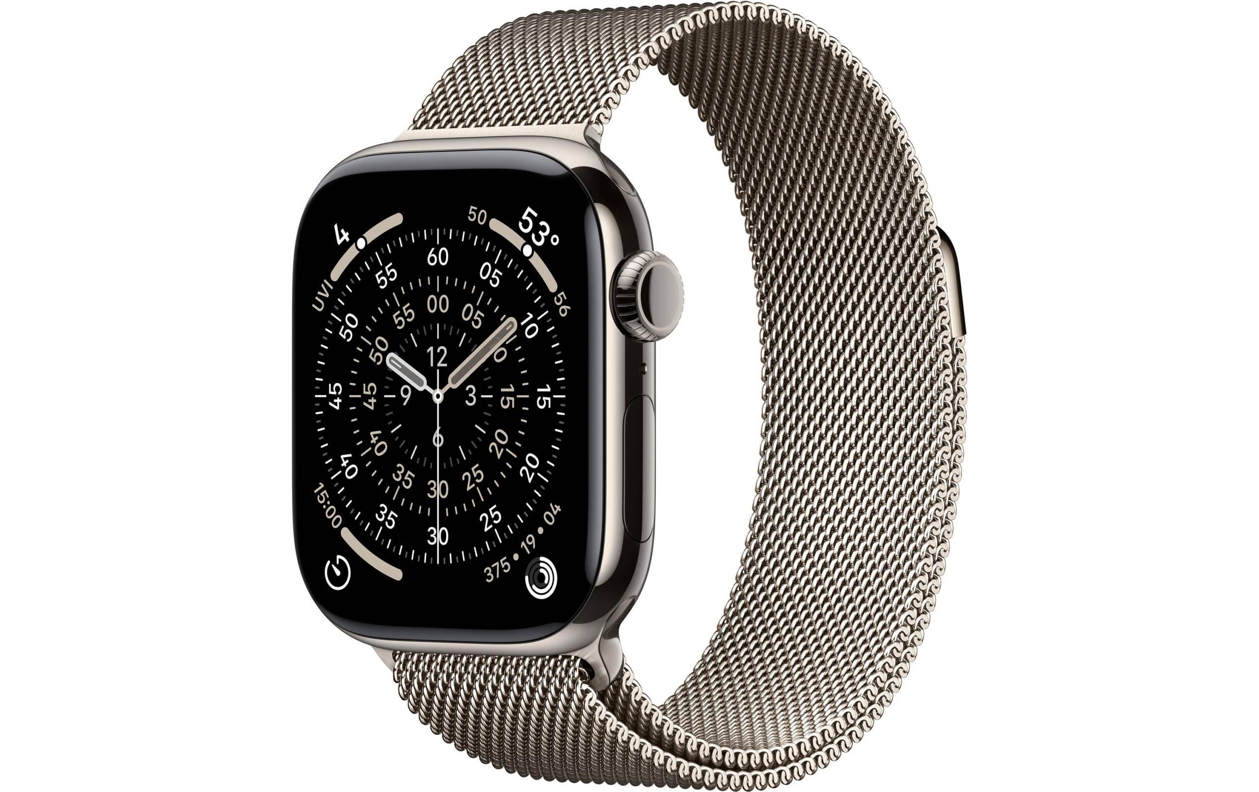 Apple Watch S11 CEL 42 Nat Titanium LOOP mit Natural Milanese Loop
