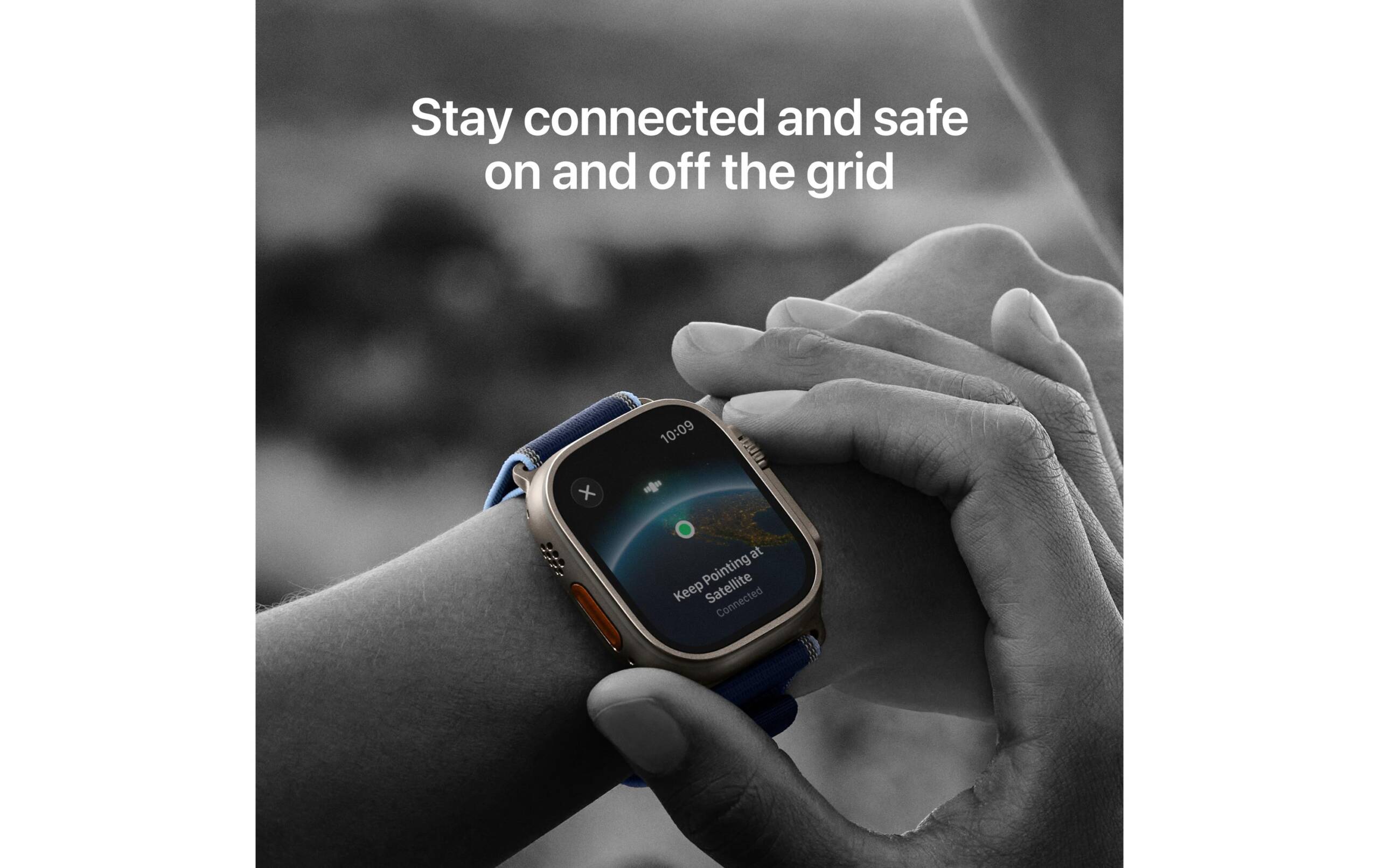 Apple Watch Ultra 3 Natural Titanium Blue/Bright Trail Loop S/M – Bild 5