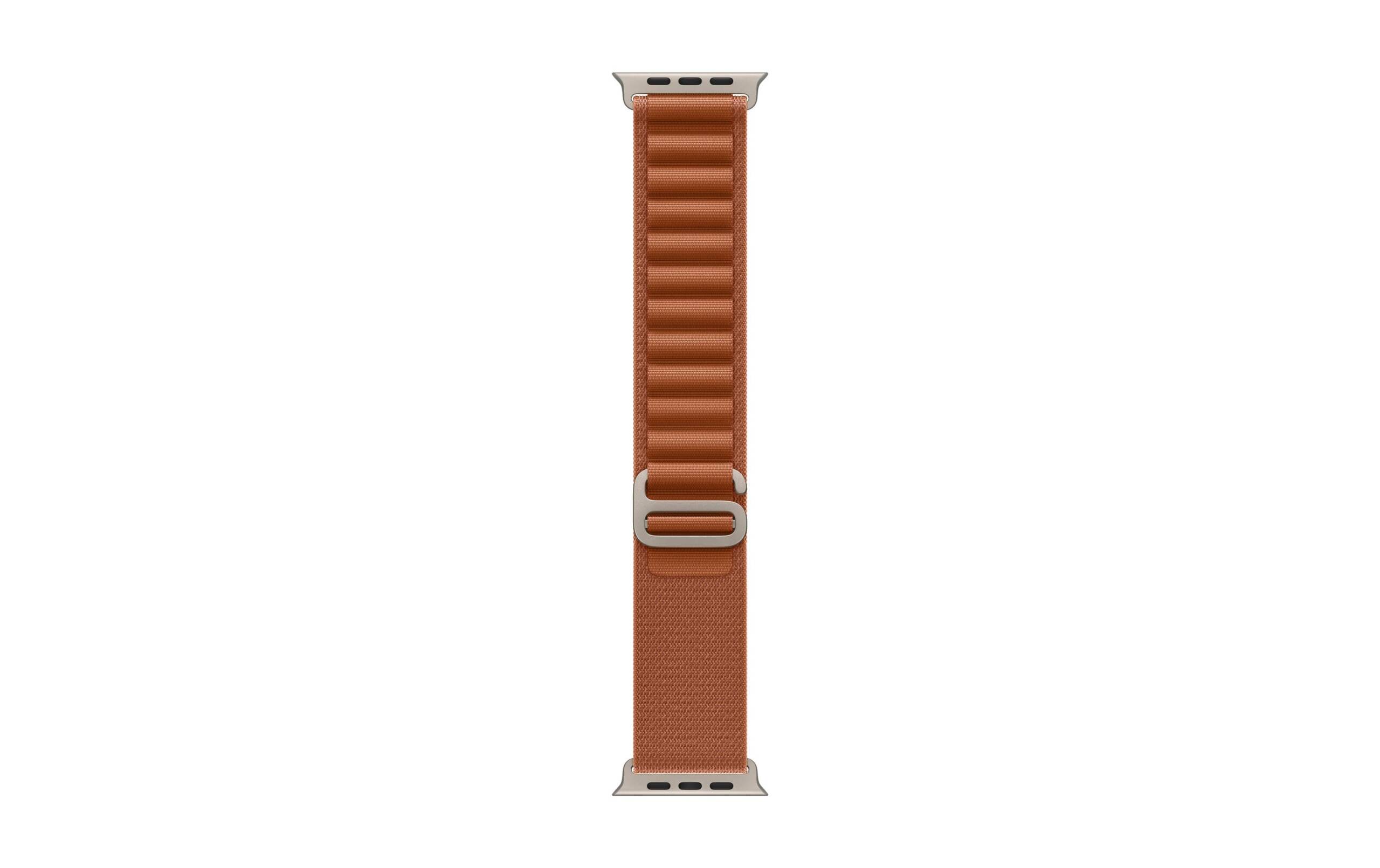 Apple AlpineLoop Natural Titanium Finish 49mm, Terra Cotta, Small