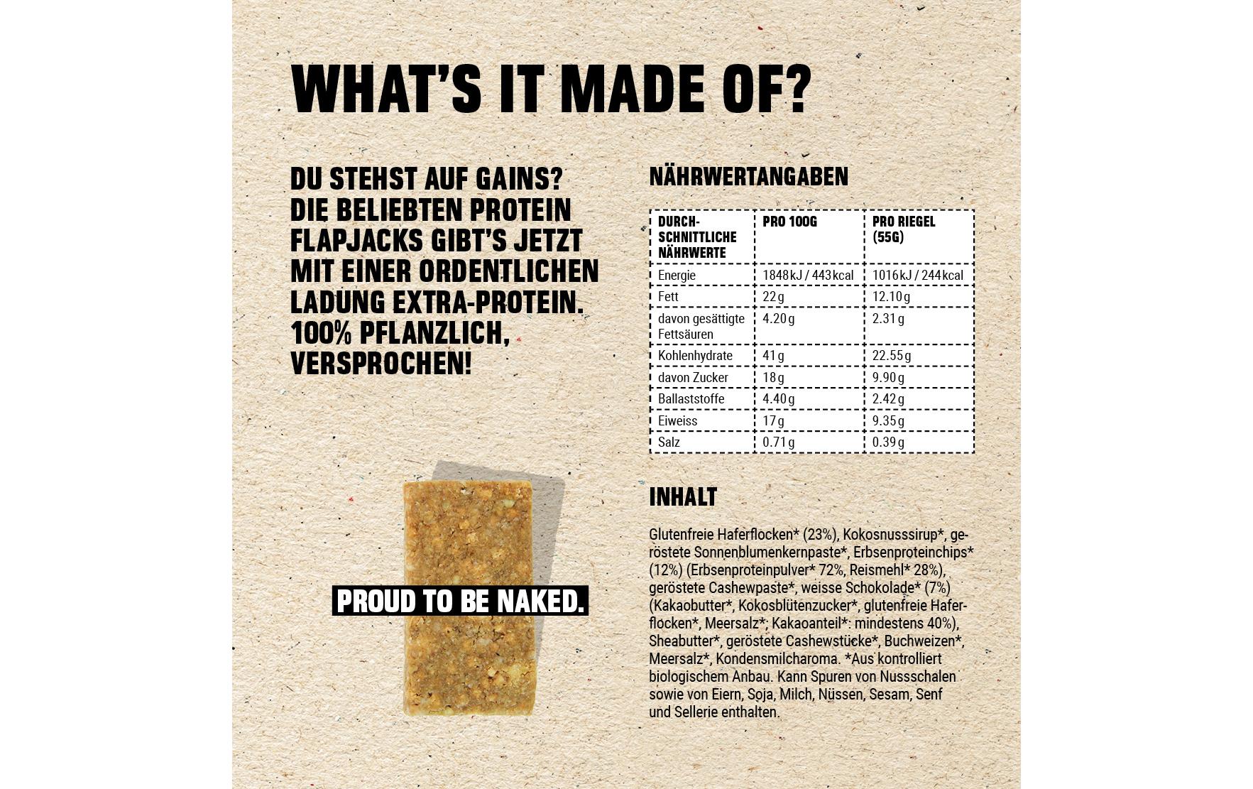 Bio Protein Bar White Chocolate Chip, 12x55g – Bild 5