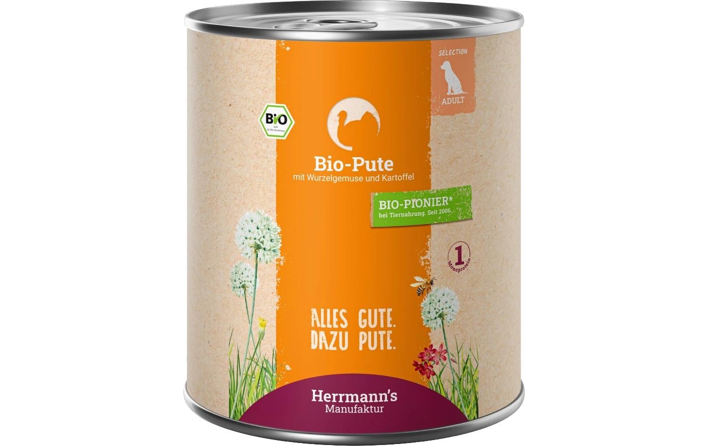 Herrmanns Bio-Pute Adult 800g – Bild 2