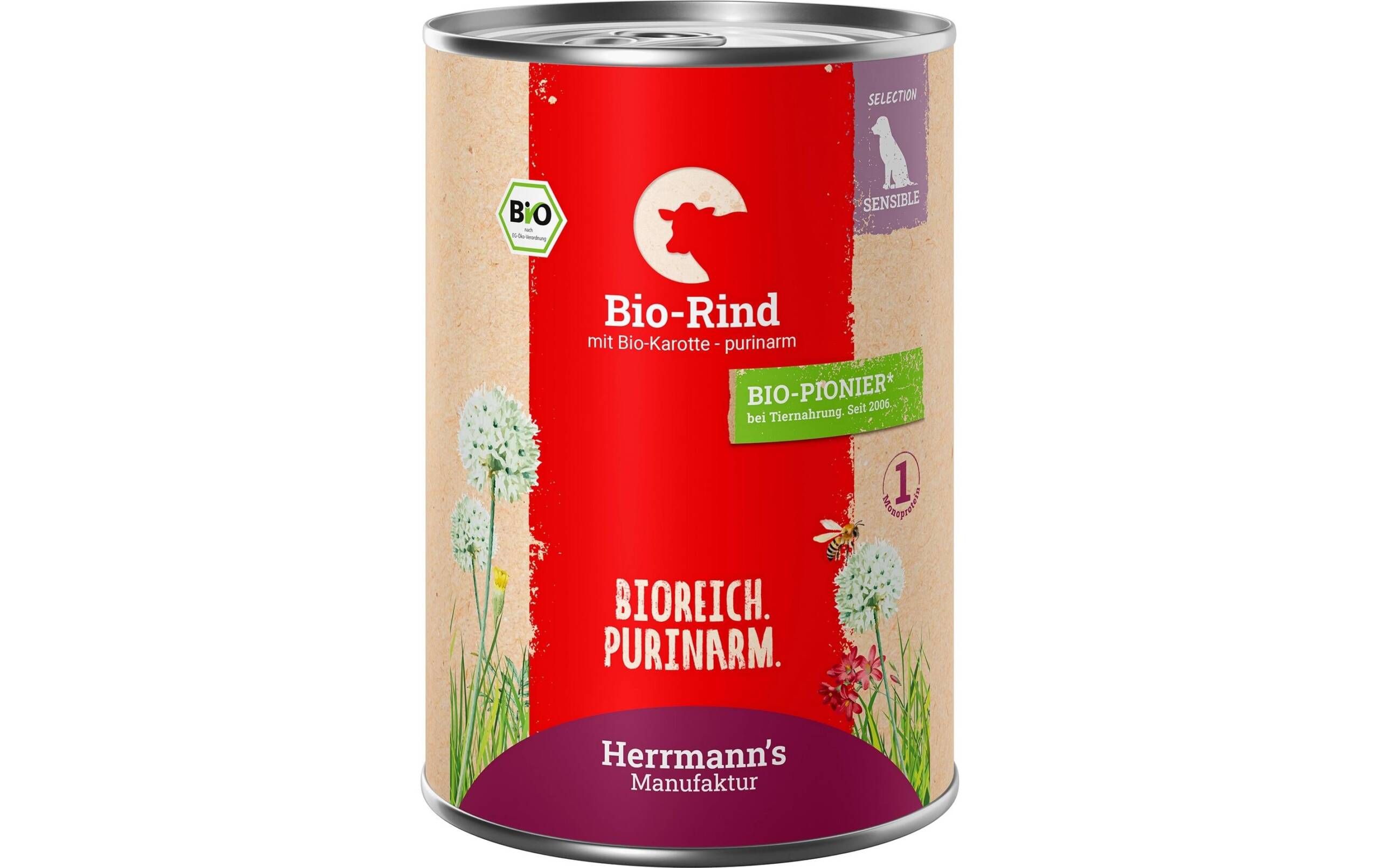 Herrmanns Bio-Rind Karotten - purinarm 400g