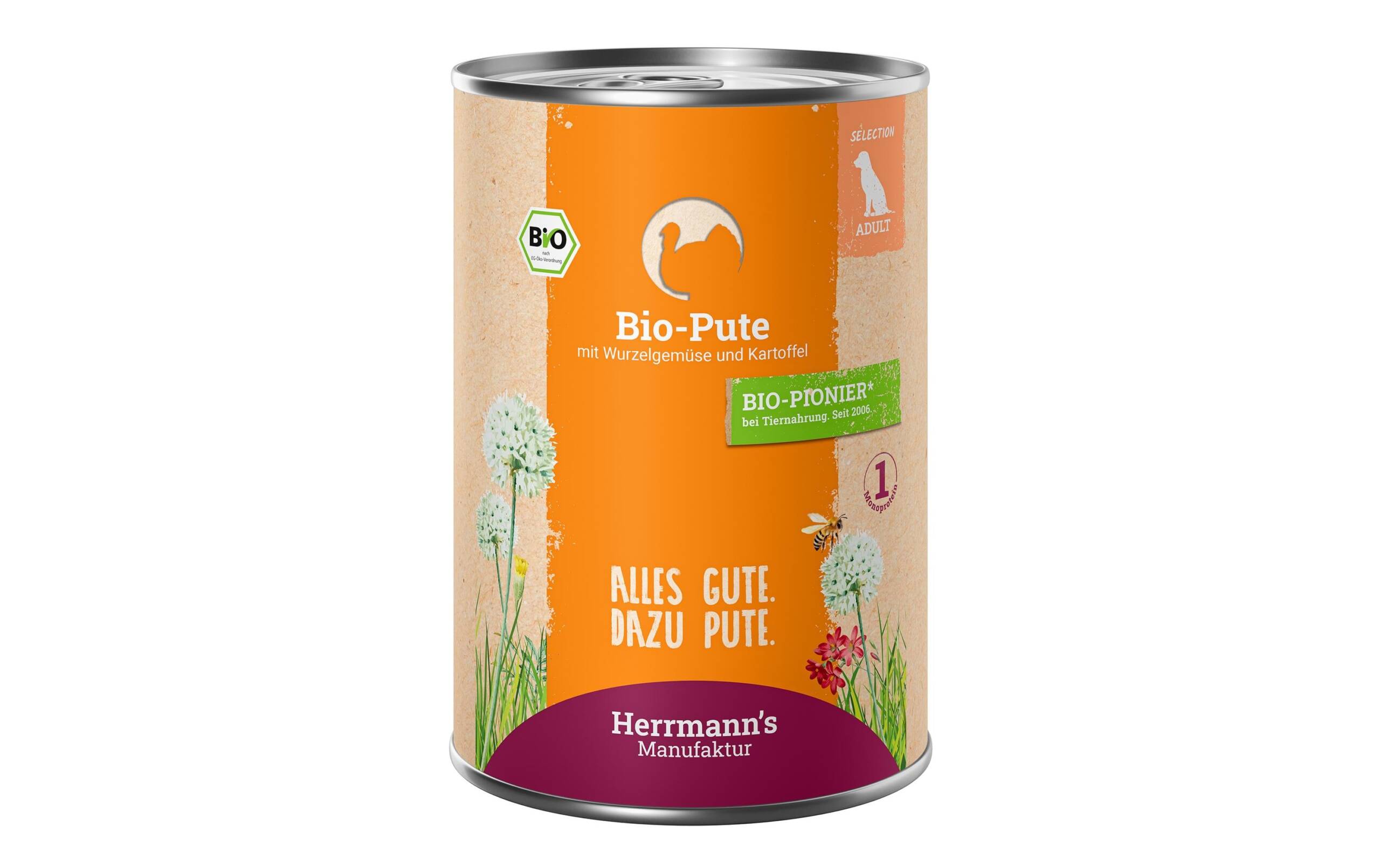 Herrmanns Bio-Pute Adult 6x400g KIT – Bild 6
