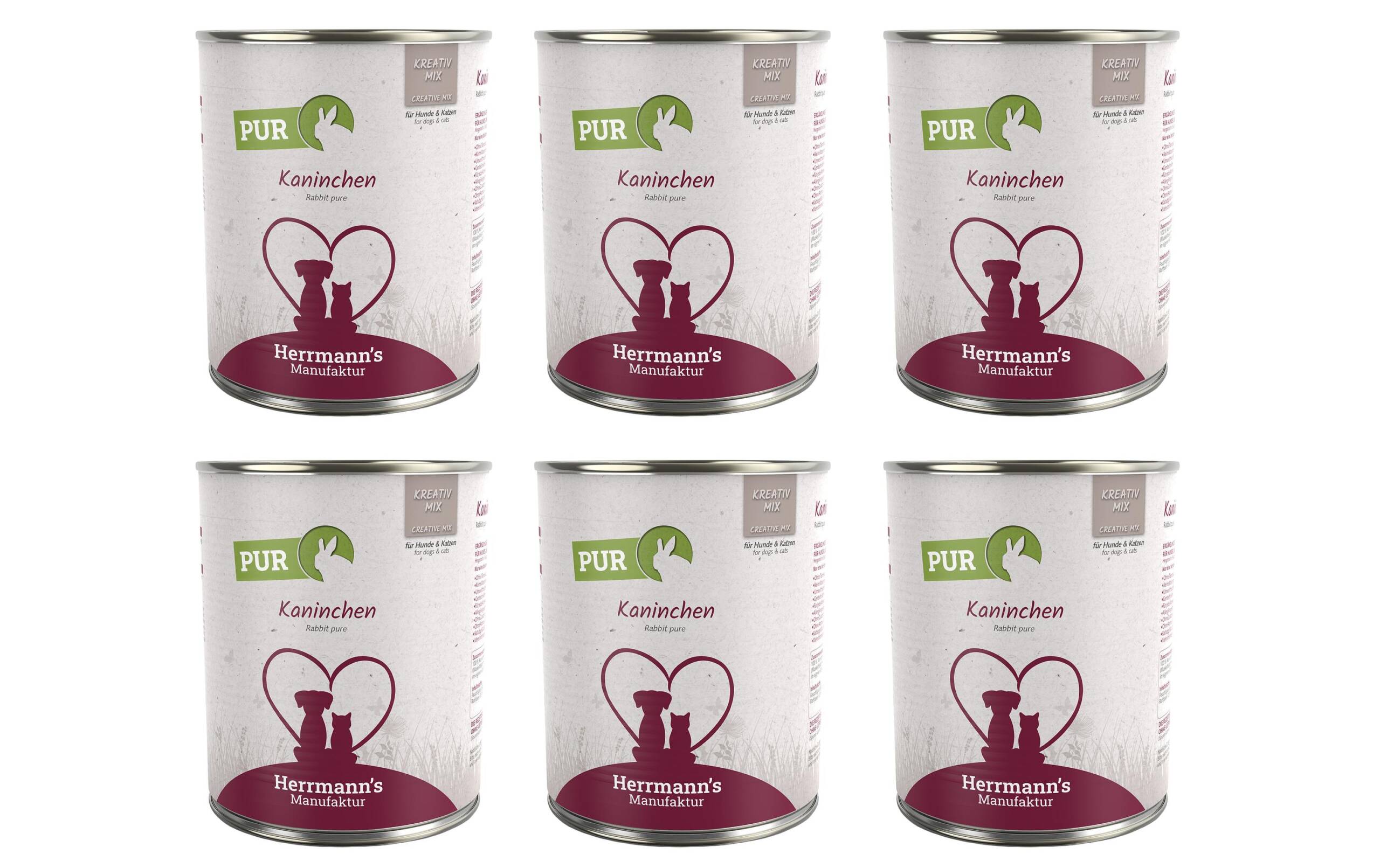 Herrmanns Reinfleisch Kaninchen 6x800g KIT