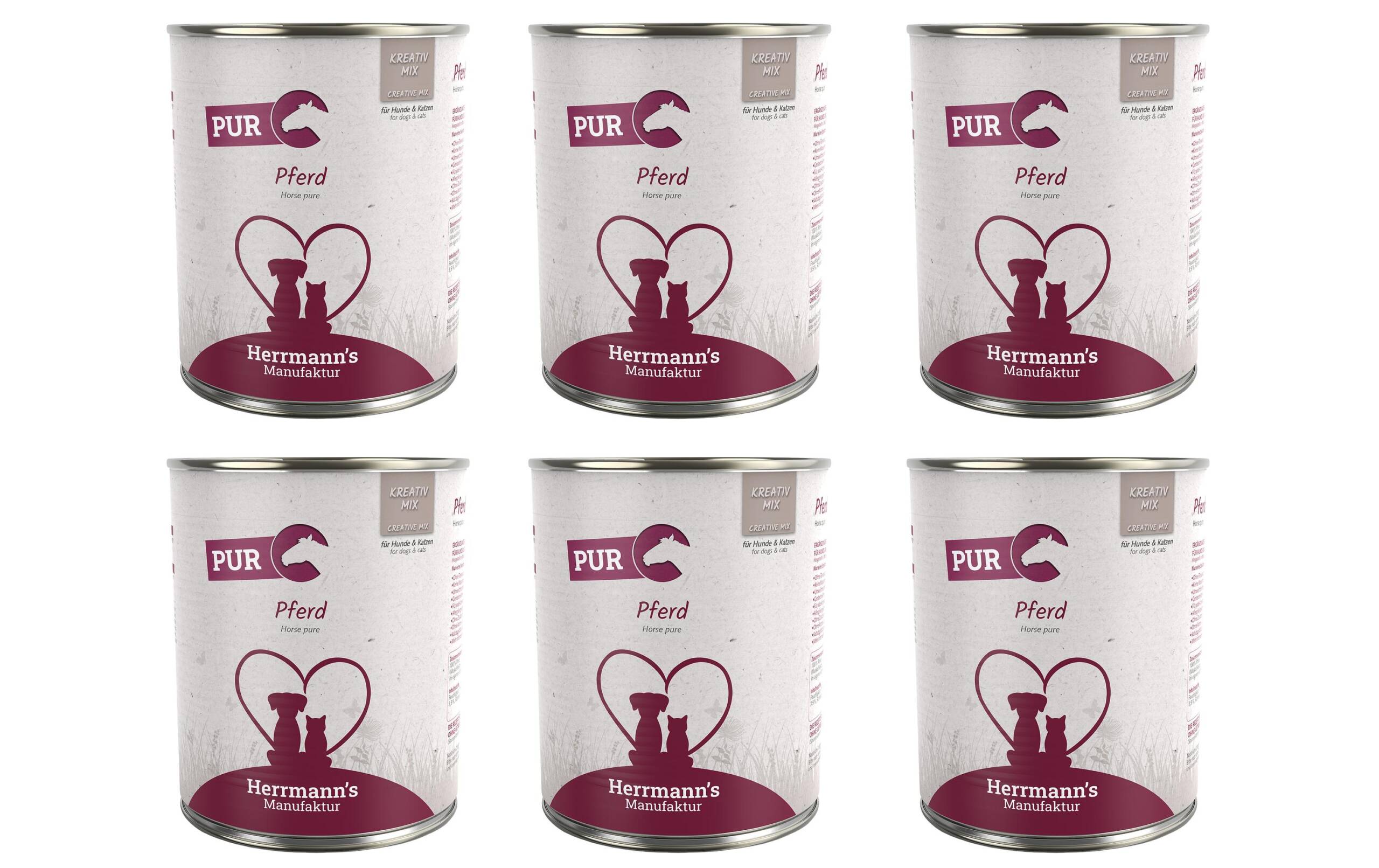 Herrmanns Reinfleisch Pferd 6x800g KIT – Bild 2