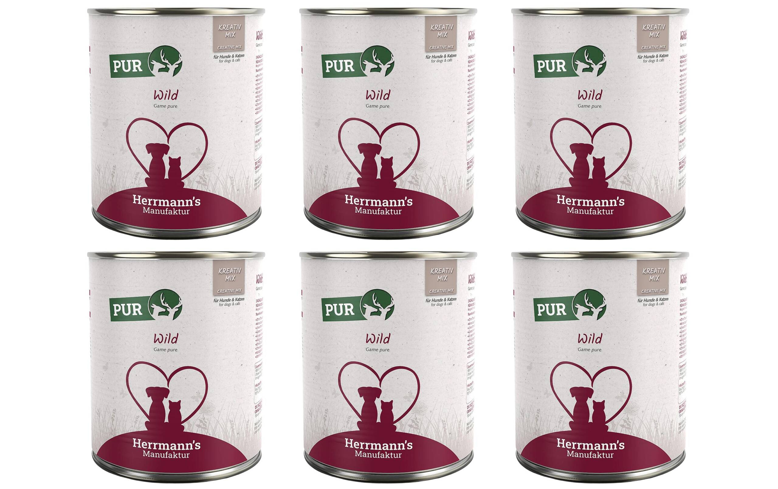 Herrmanns Reinfleisch Wild 6x800g KIT