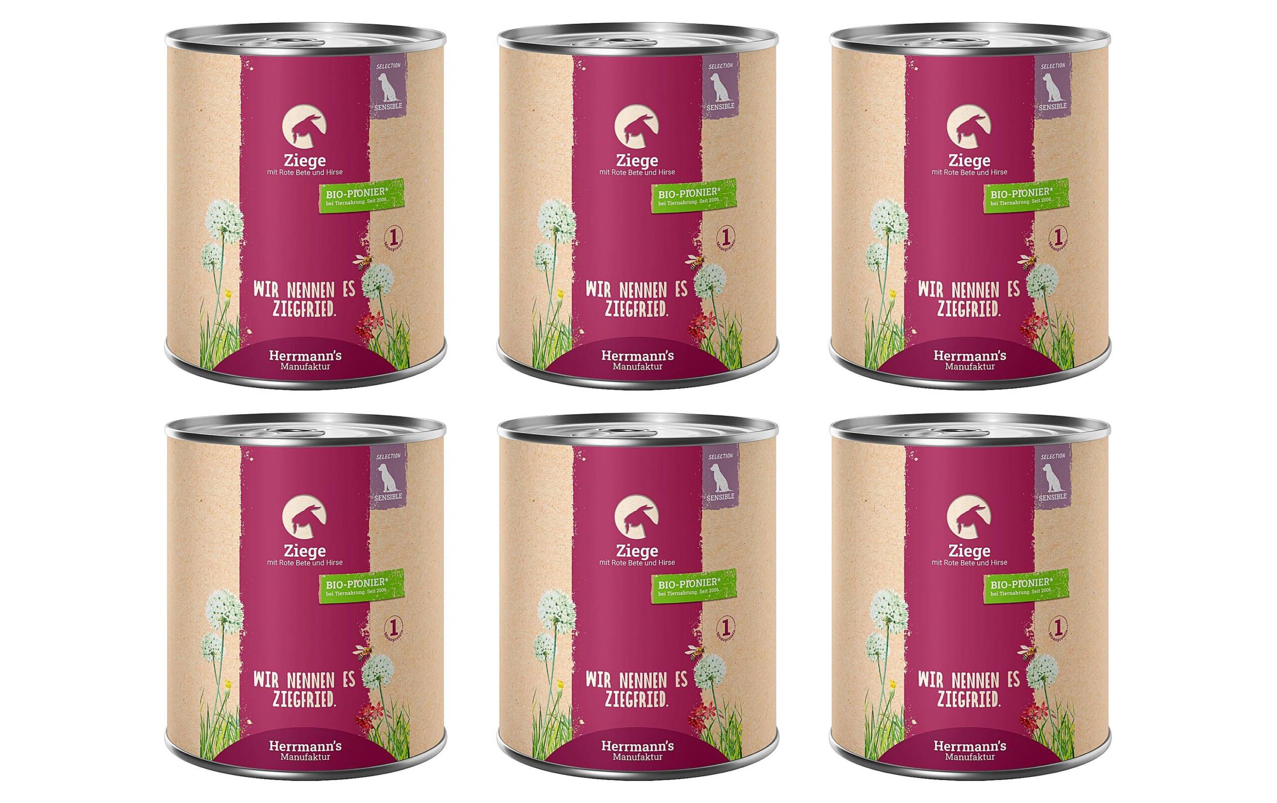 Herrmanns Ziege Sensible 6x800g KIT