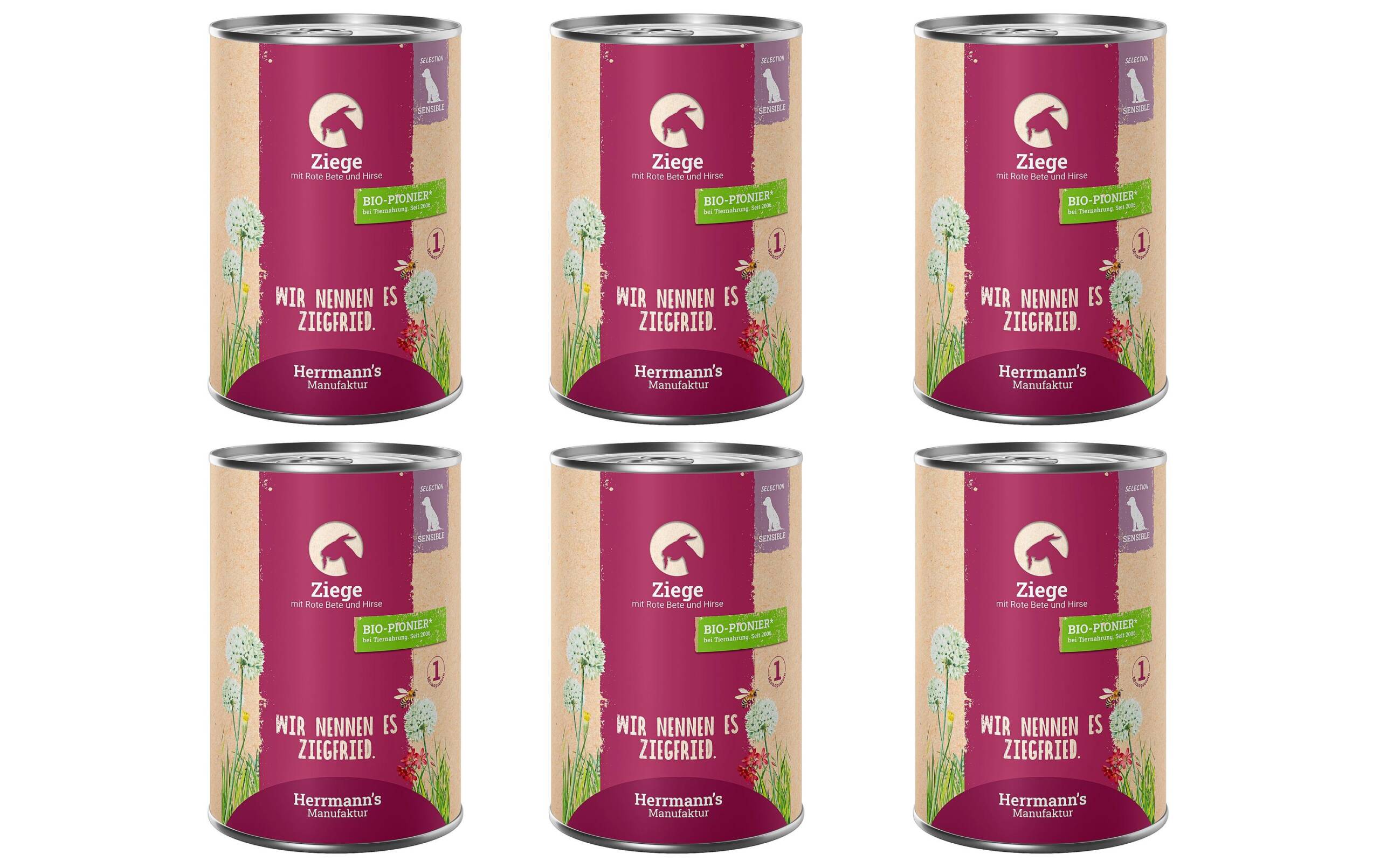 Herrmanns Ziege Sensible 6x400g KIT