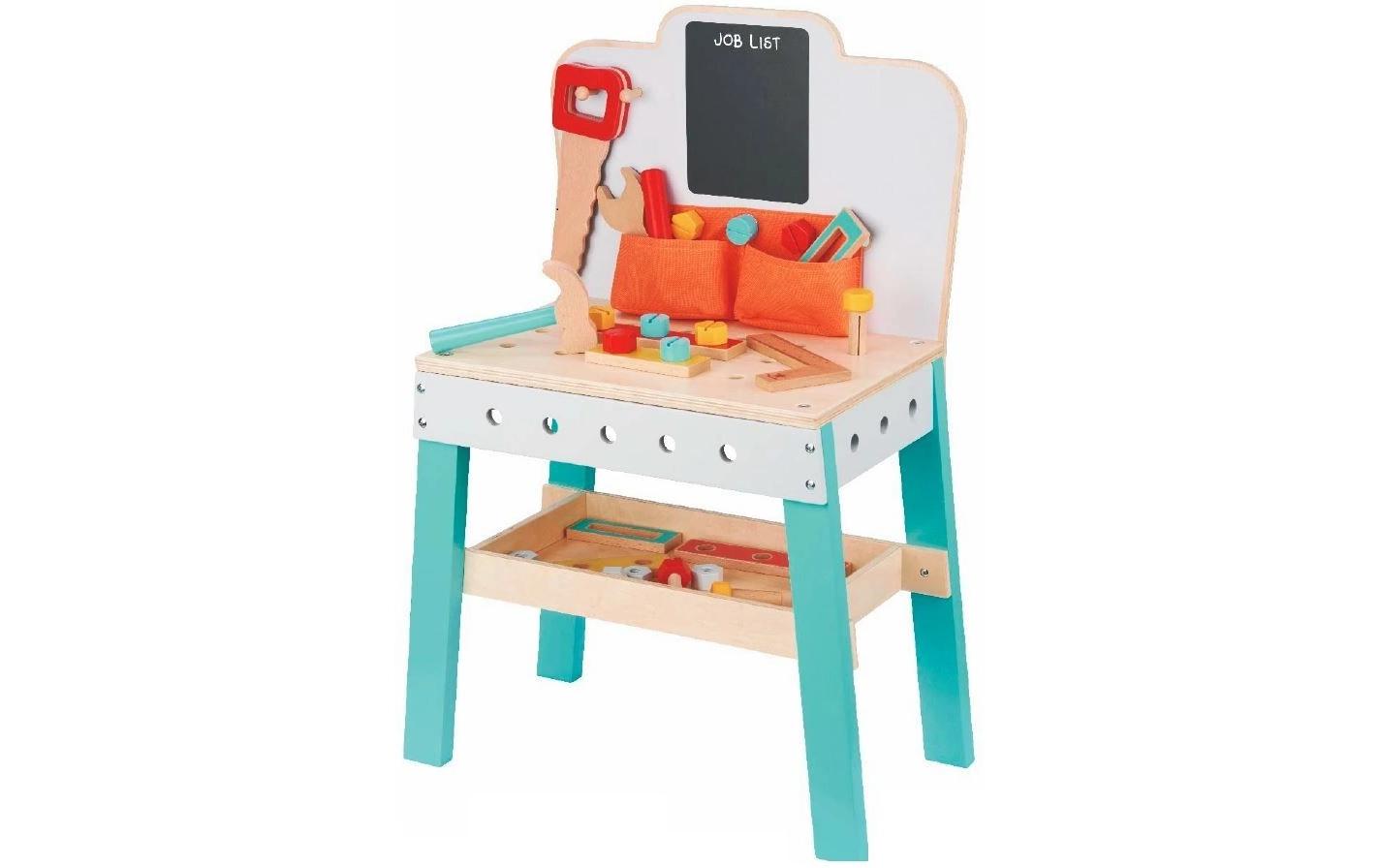 Werkbank mit viel Zubehör