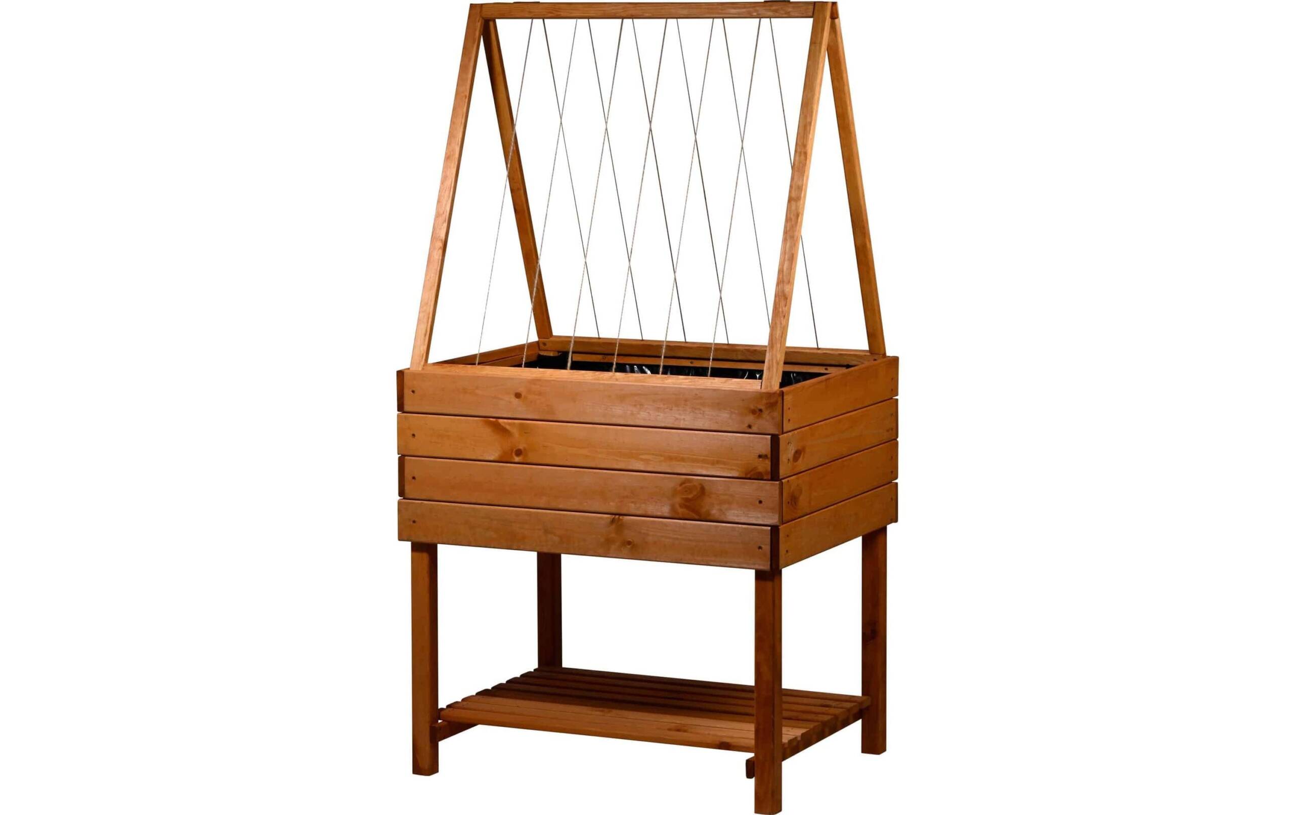 Hochbeet Kubus 2.0 Inkl. Rankhilfen-Aufsatz aus Holz