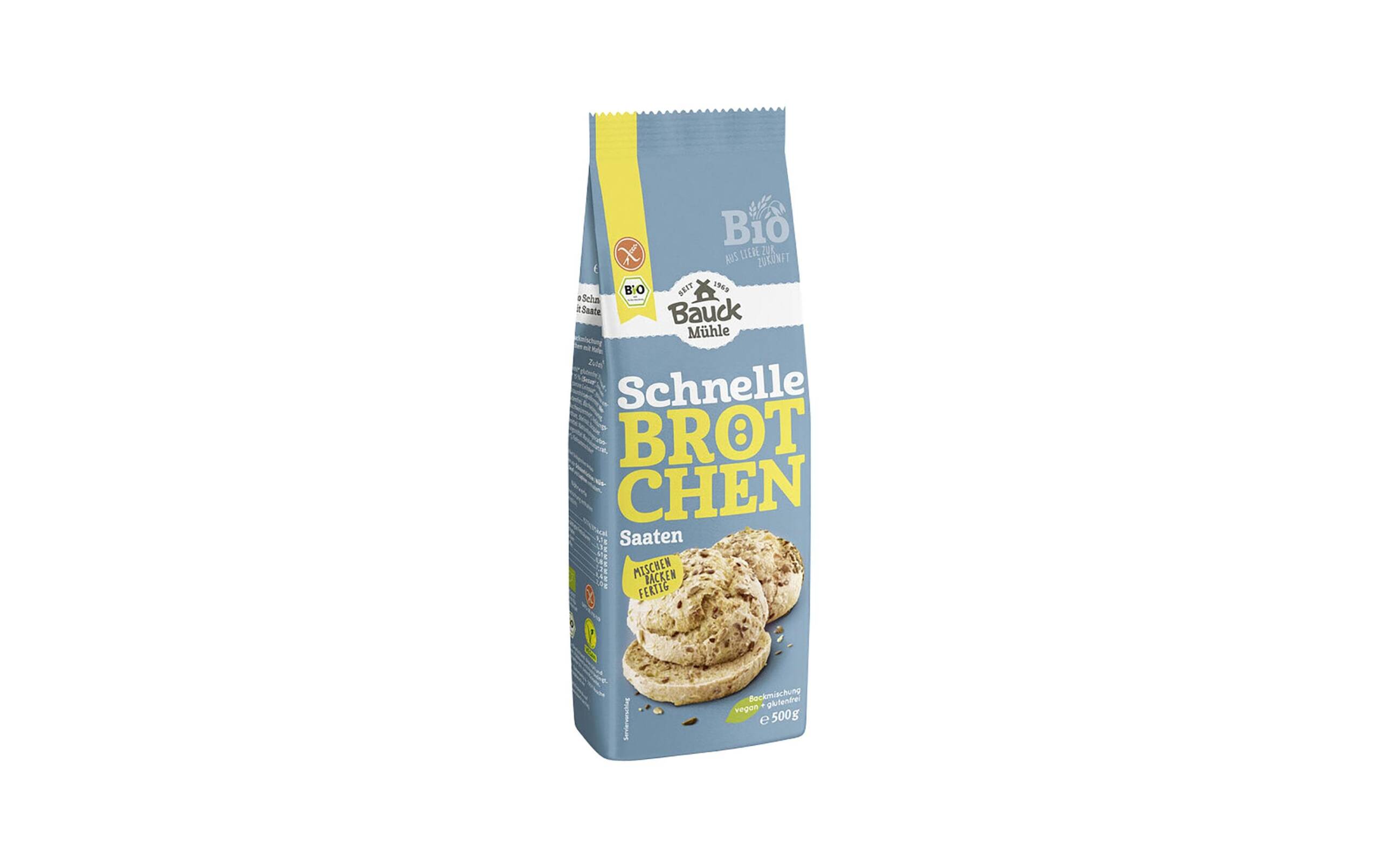Schnelle Brötchen Saaten glutenfrei 500 g