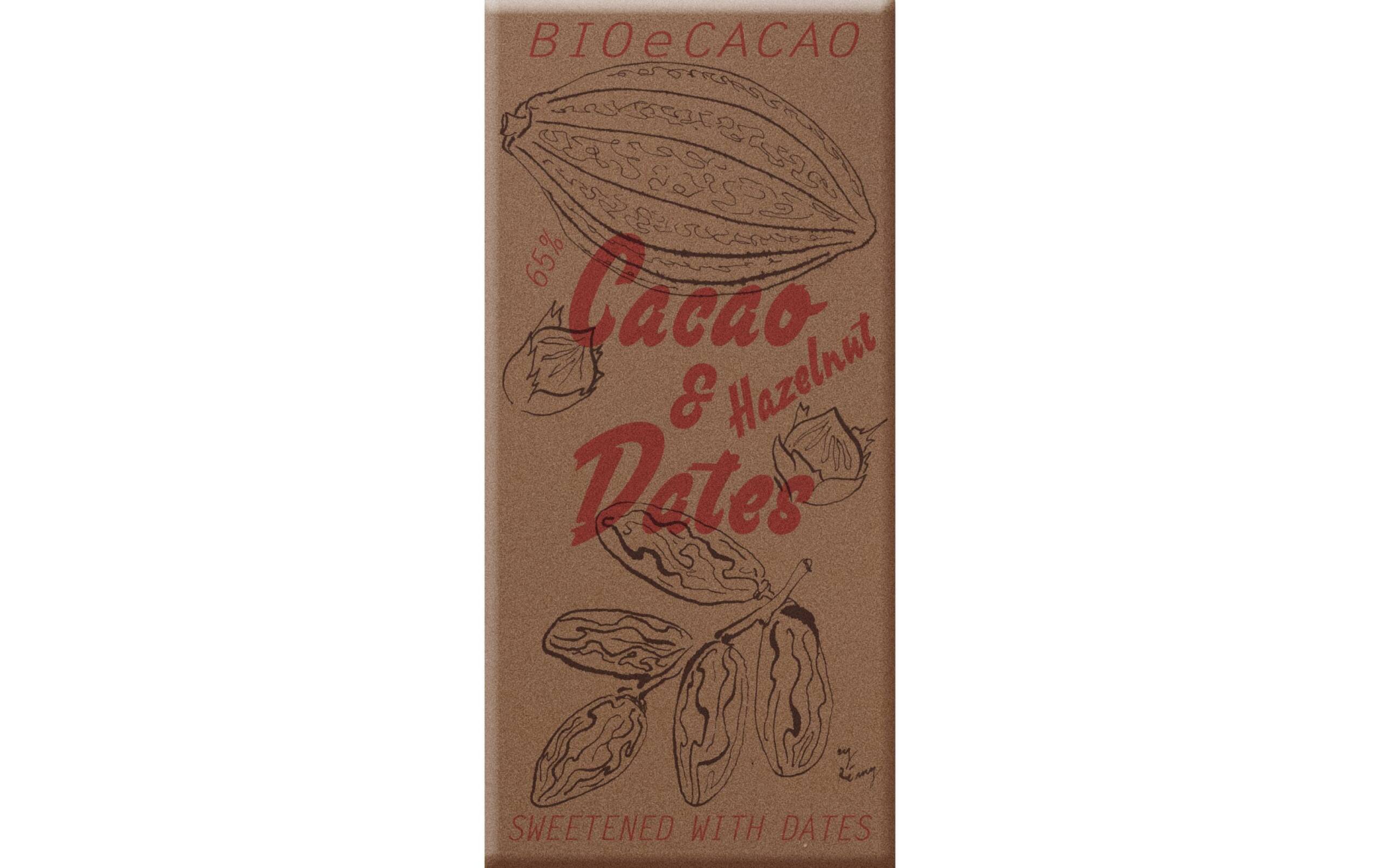 Dattelschokolade Hazelnut 65% 90 g