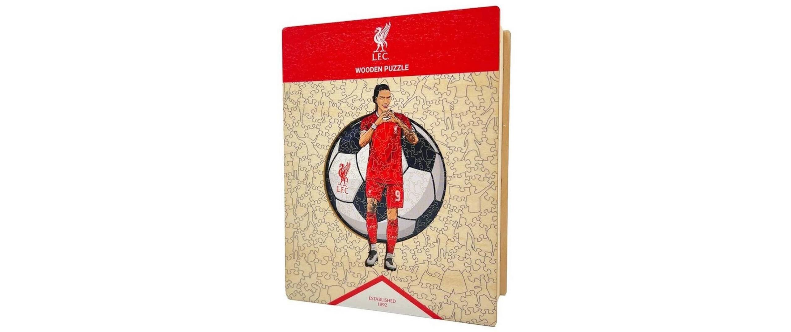 Liverpool FC - Darwin Nuñez Holz Puzzle Grösse S (150 Teile)
