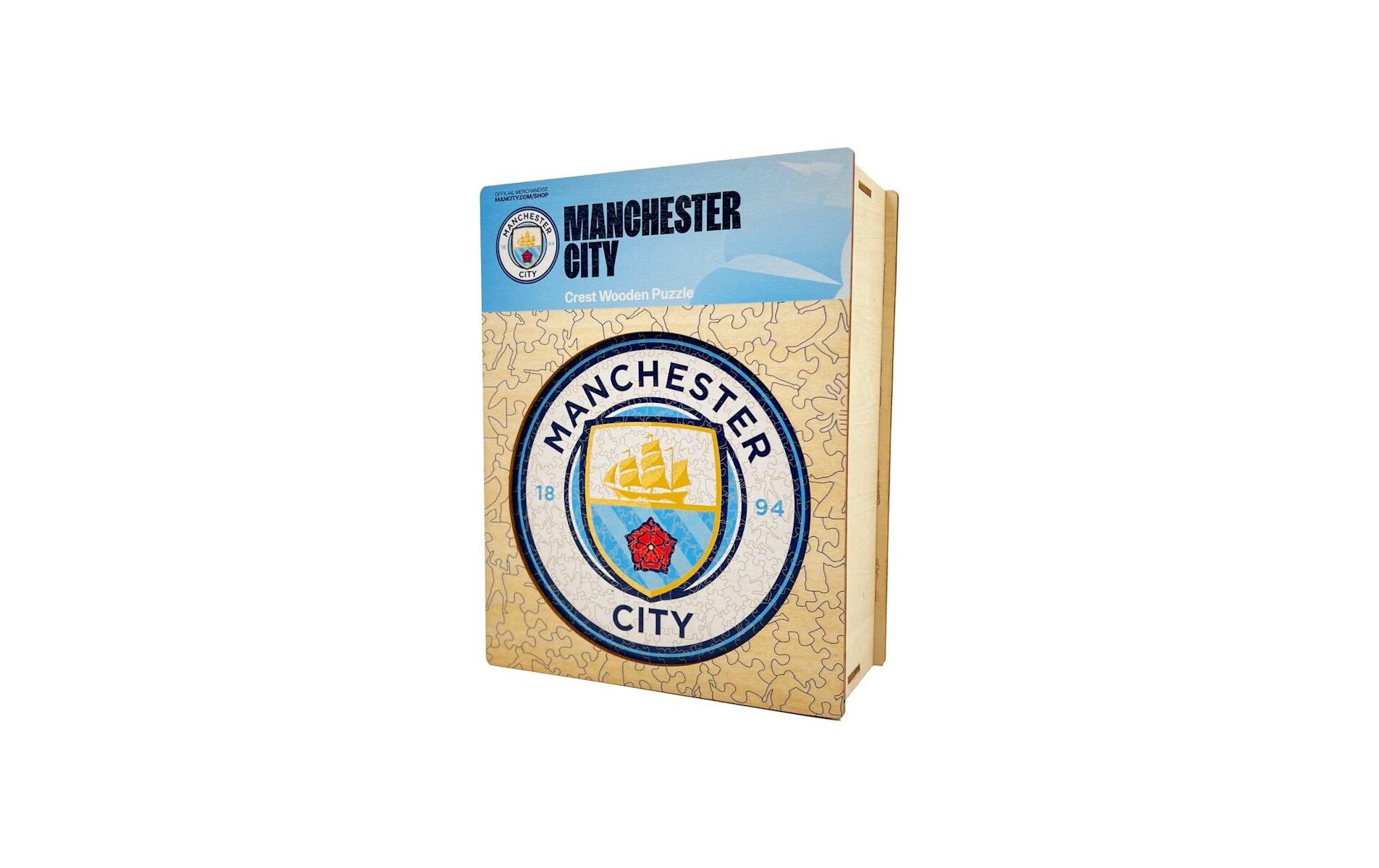 Man City FC - Logo Holz Puzzle Grösse S (150 Teile)