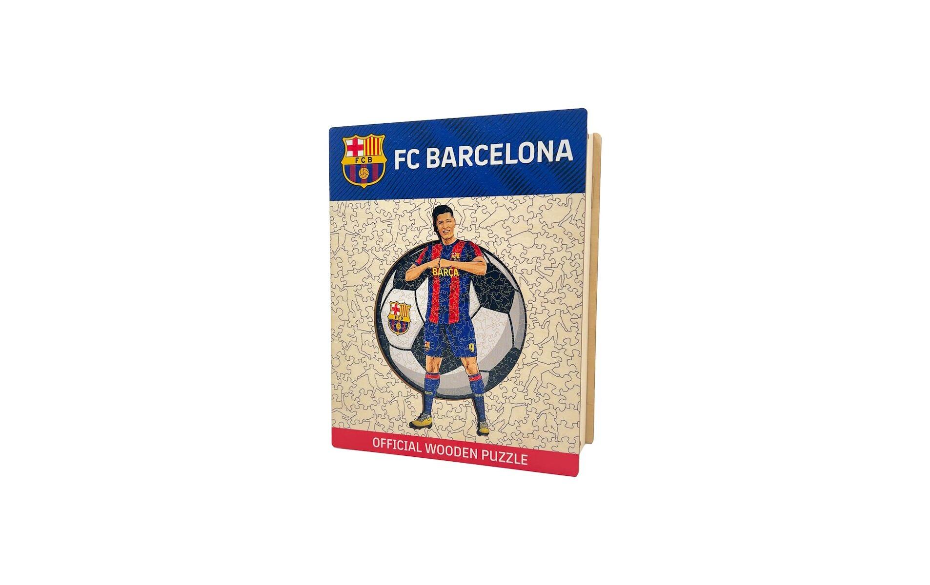 FC Barcelona - Robert Lewandowski Holz Puzzle Grösse S (150 Teile)