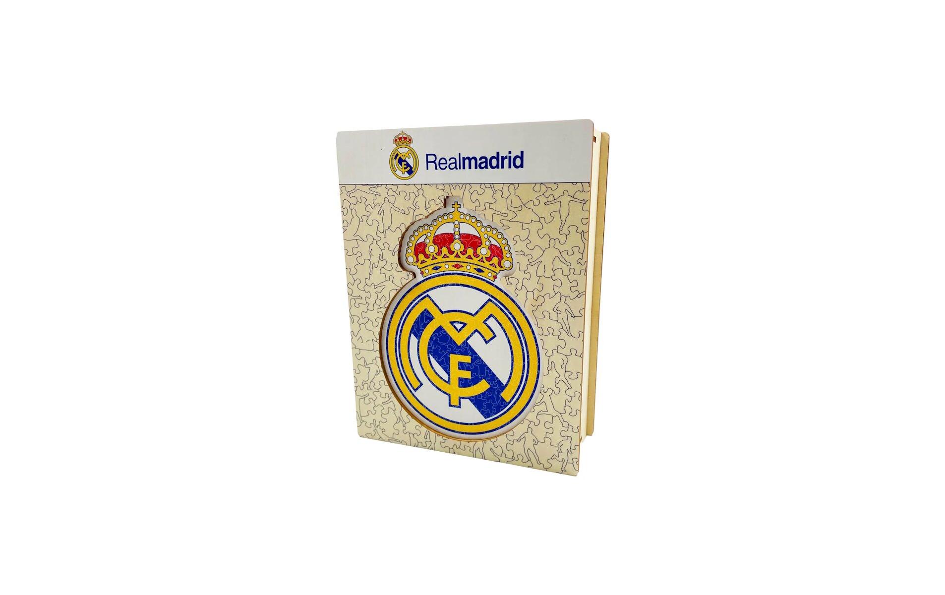 Real Madrid CF - Logo Holz Puzzle Grösse S (150 Teile)
