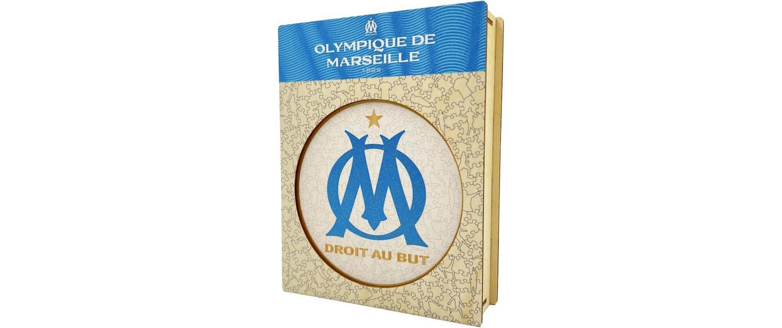 Olympique Marseille - Logo Holz Puzzle Grösse S (150 Teile)