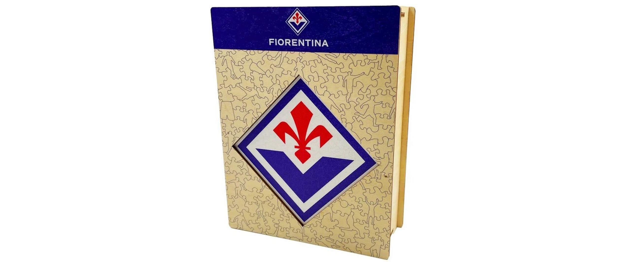 ACF Fiorentina - Logo Holz Puzzle Grösse S (150 Teile)
