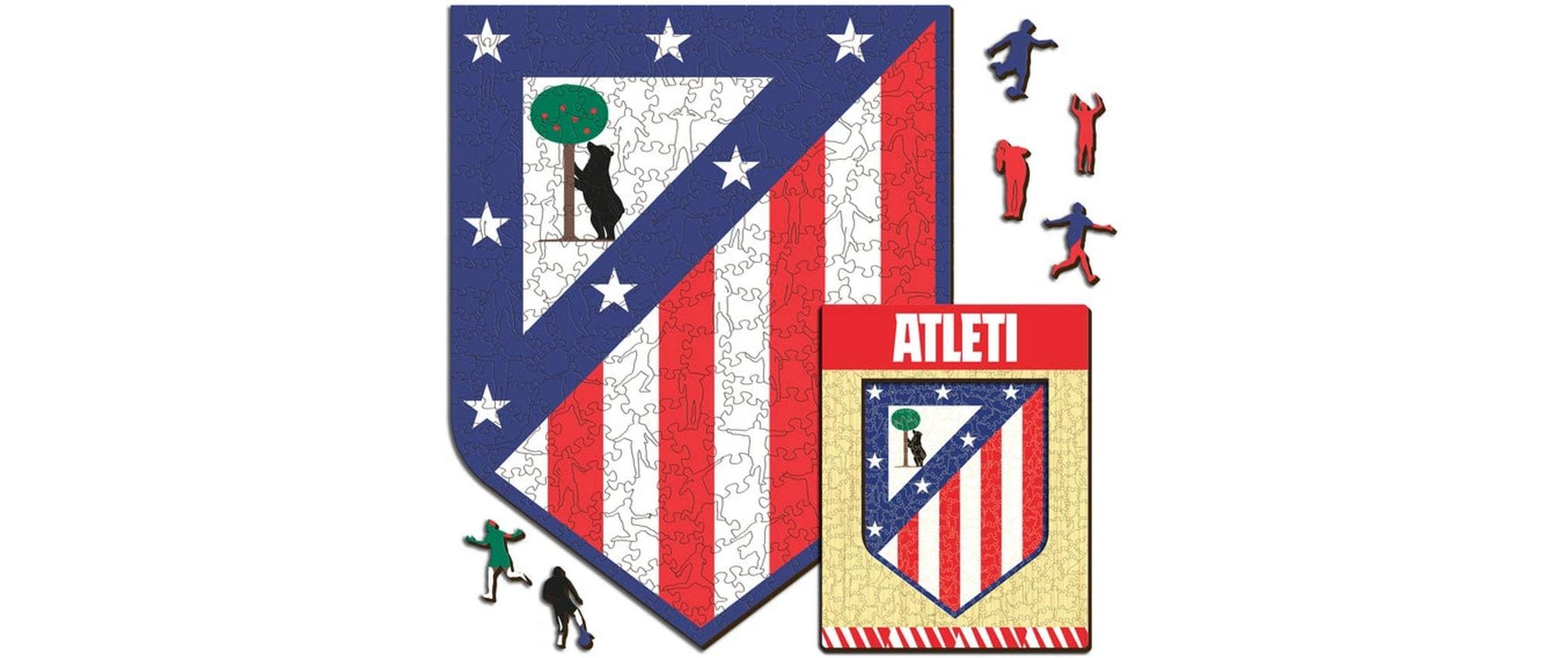 Atletico Madrid - Logo Holz Puzzle Grösse S (150 Teile)