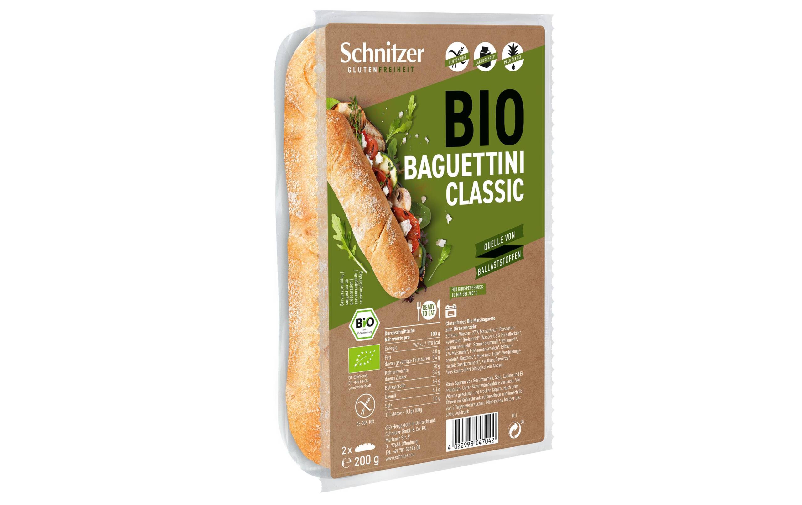 Bio Baguettini Classic hell 200 g