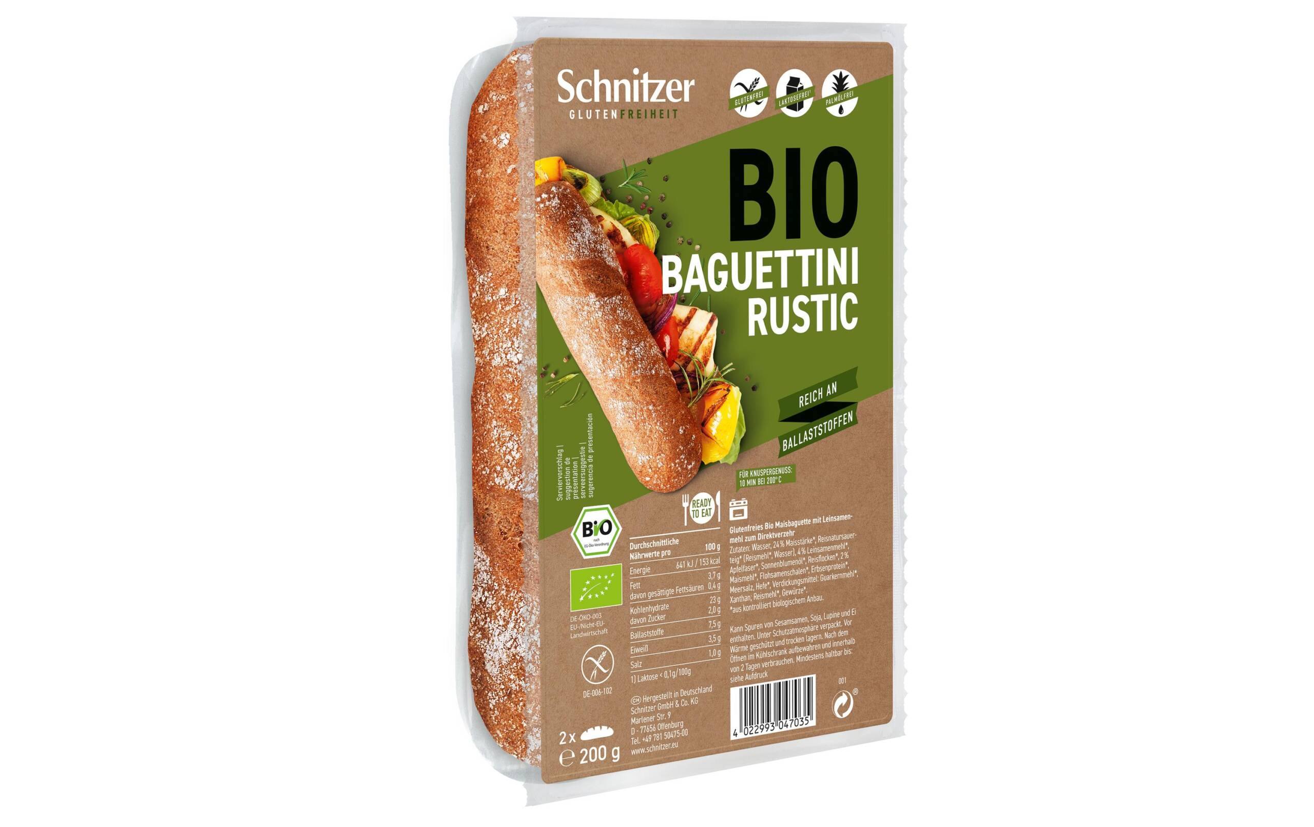 Bio Baguettini Rustic 200 g