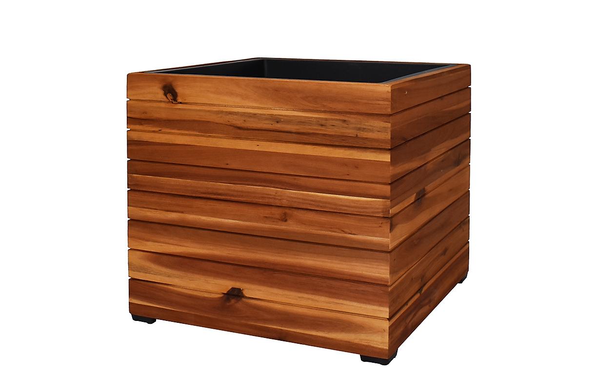 Pflanztrog mit PP - Einsatz 44.5x44.5xH40.5 cm