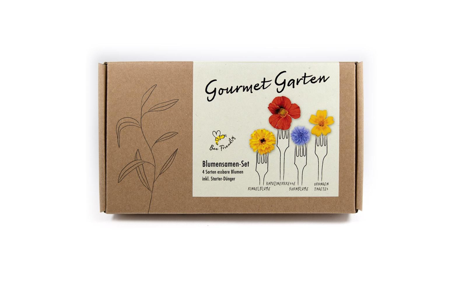 Anzucht Gourmet Blumen 4 Sorten essbare Blumen