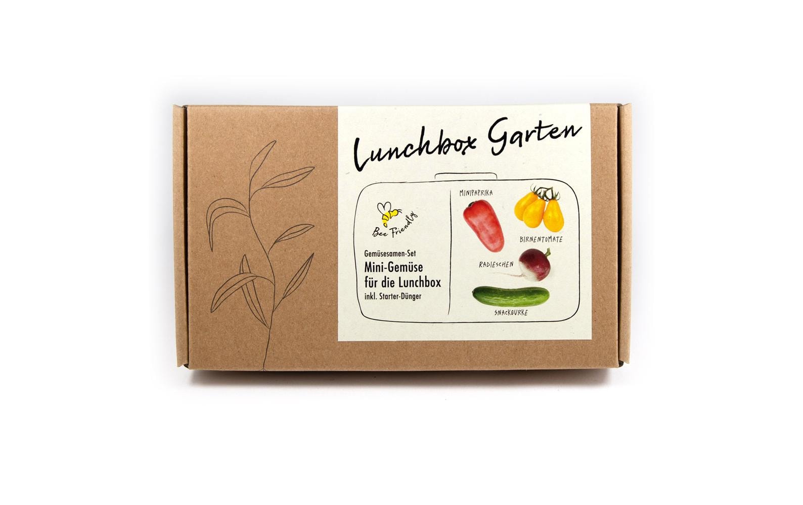 Anzucht Lunchbox Garden 4 Sorten Mini-Gemüse