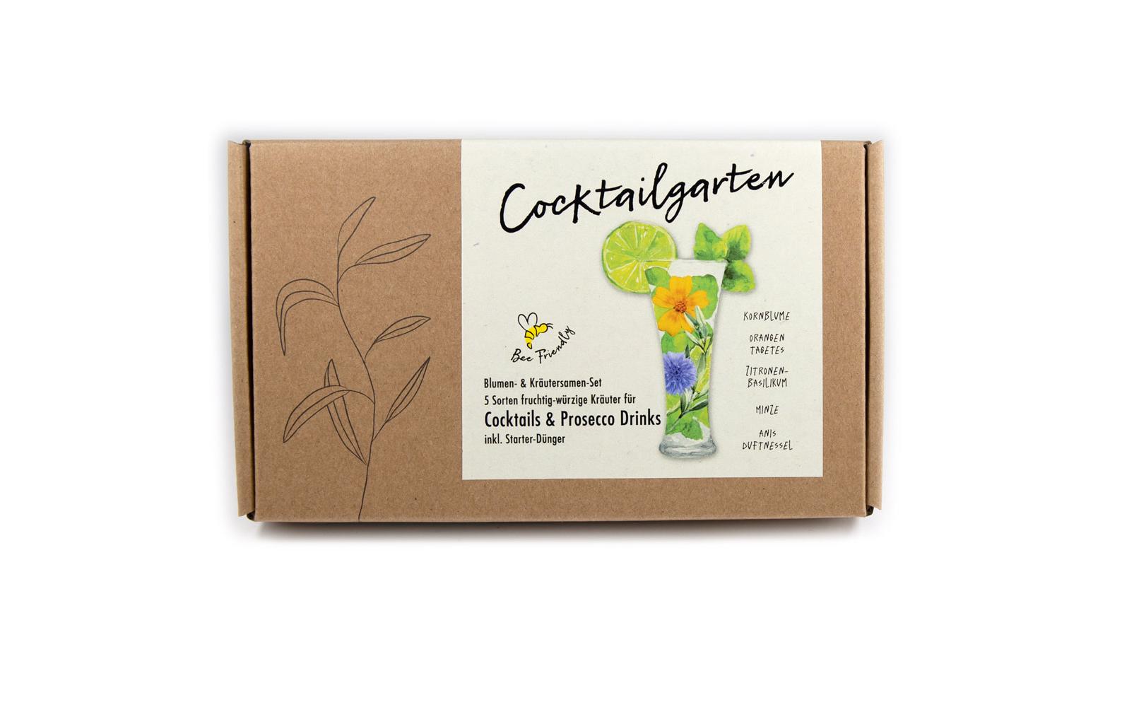 Anzucht Cocktail-Garten 5 Sorten Kräuter-Saatgut