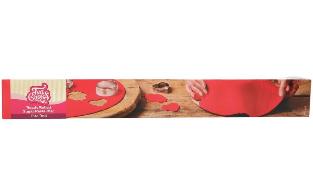 Ausgerollte Fondant Decke - Rot 430 g