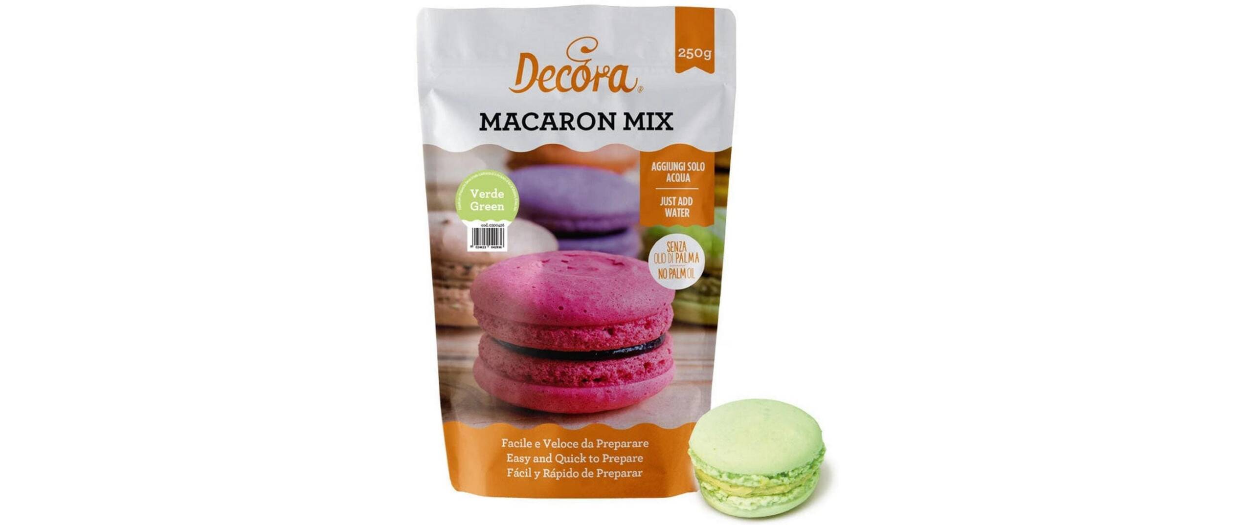 Macaron Backmischung - grün 250 g