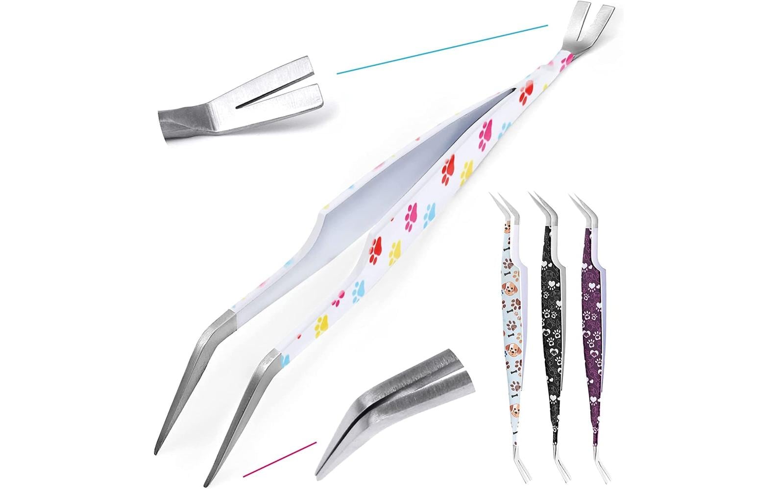 Helpperfect Zeckenentferner Weiss Zeckenzange, Zecken Zange,